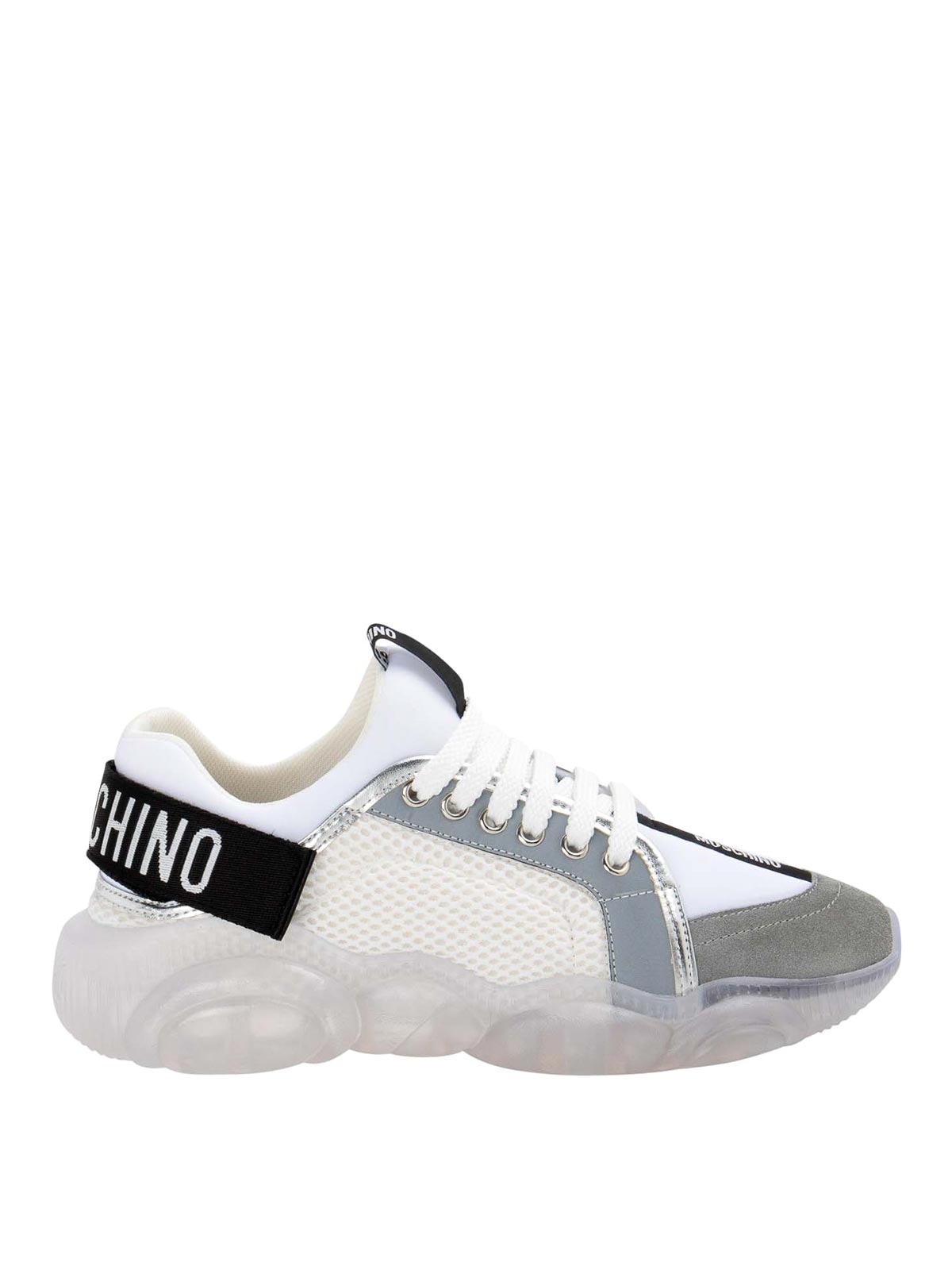 Moschino Logo Sneakers In Blanco