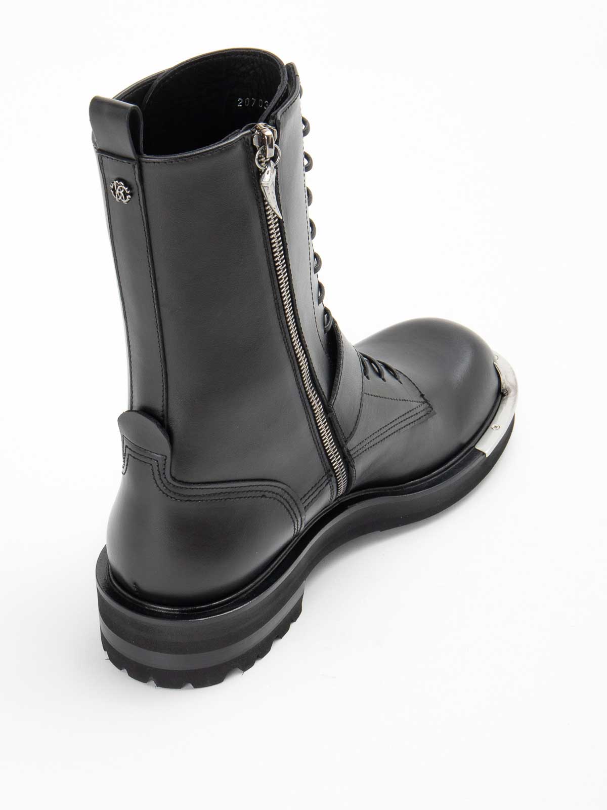 Shop Roberto Cavalli Logo Boots In Black