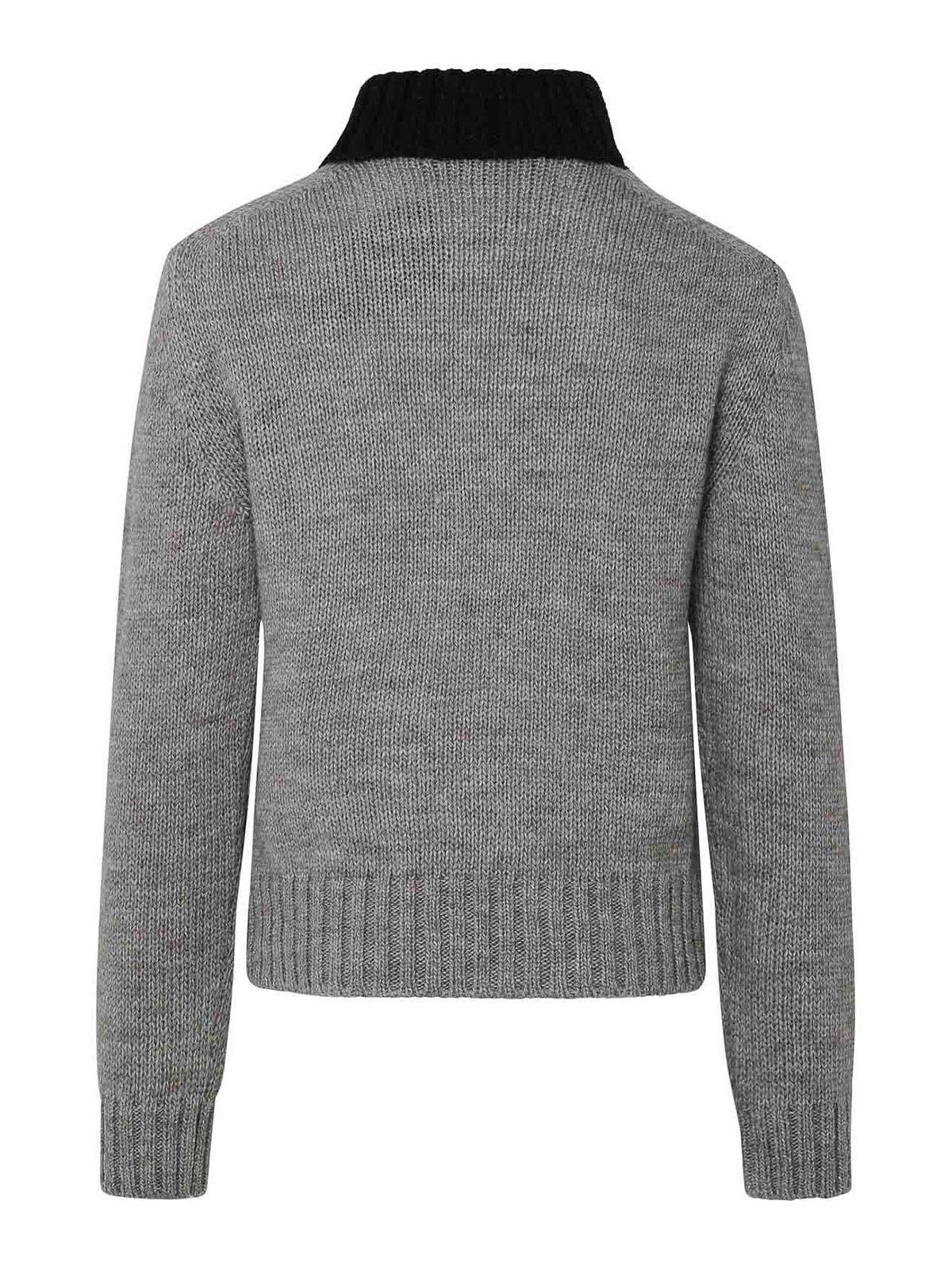 Shop Dolce & Gabbana Suéter Con Cuello Alto - Gris In Grey