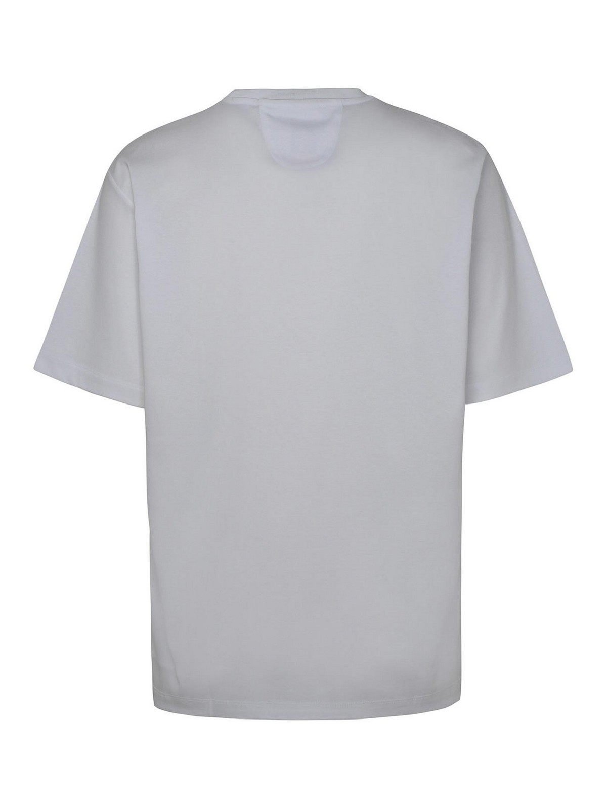 Shop Ferrari T-shirt Logo Multicolor In White