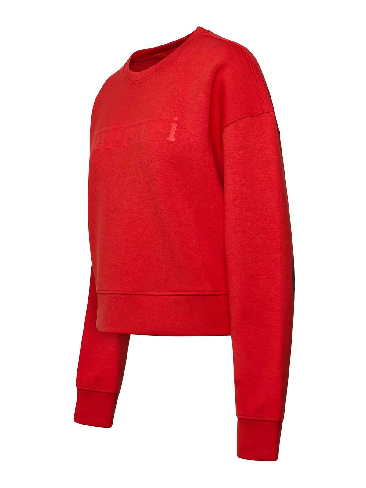 Shop Ferrari Logo Sweatshirt In Red