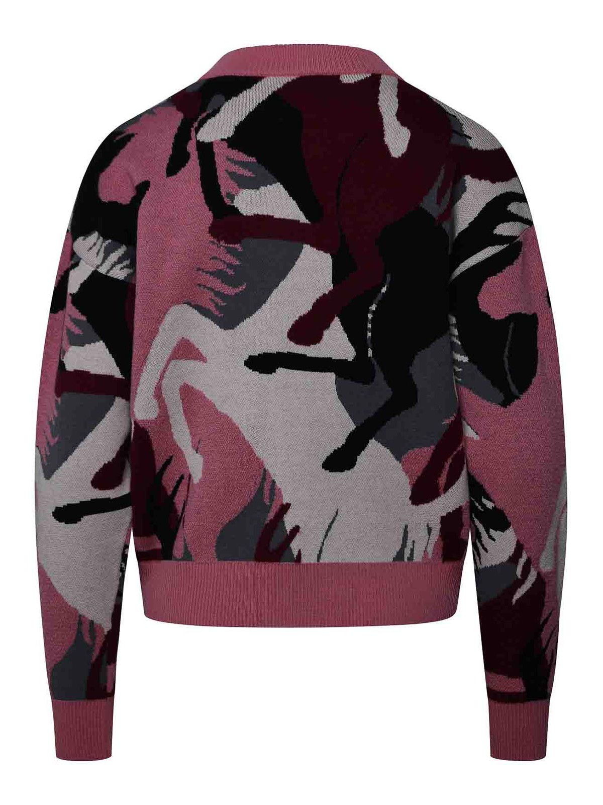 Shop Ferrari Camouflage Jacquard Sweater In Color Carne Y Neutral