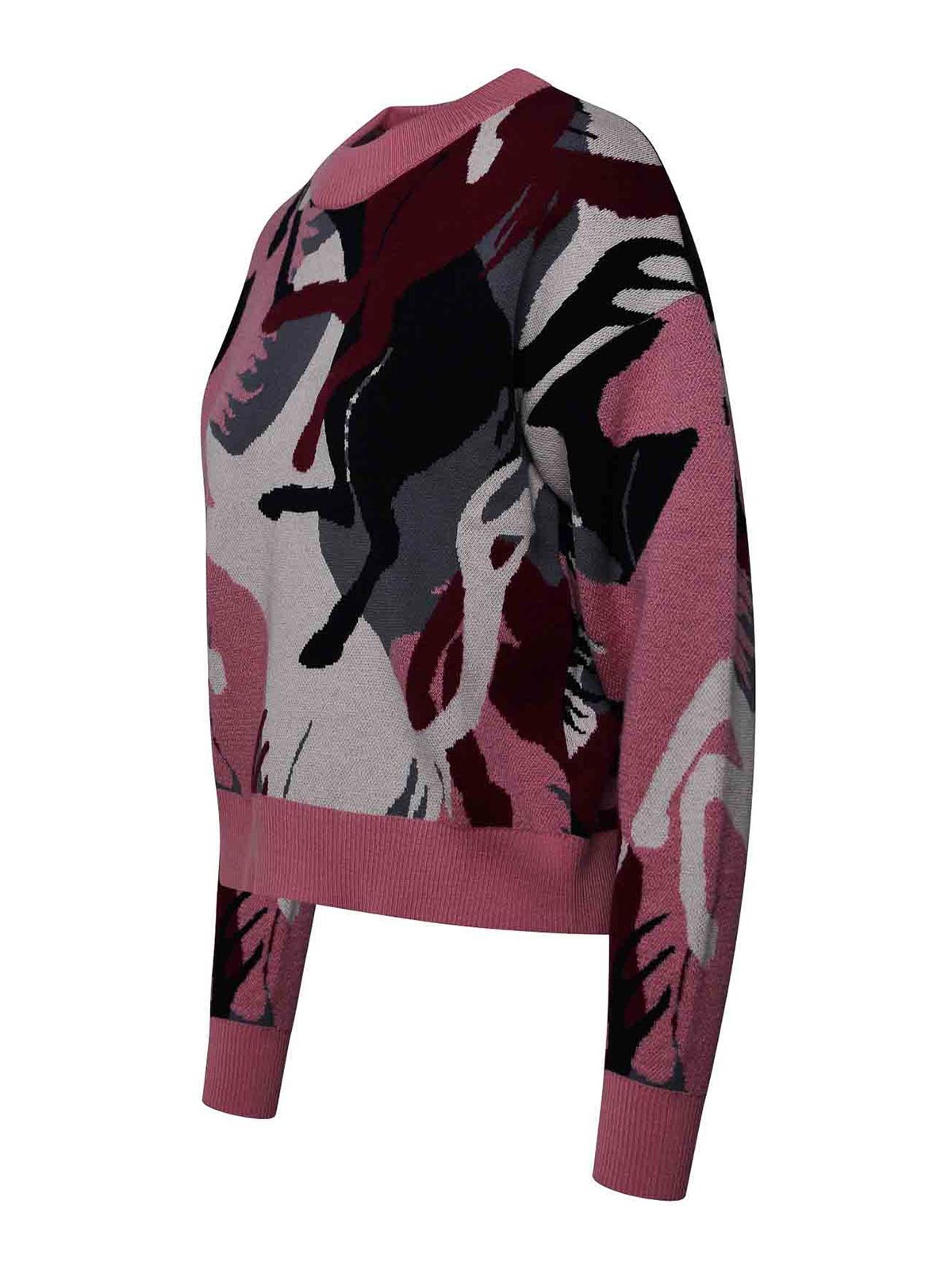 Shop Ferrari Camouflage Jacquard Sweater In Color Carne Y Neutral