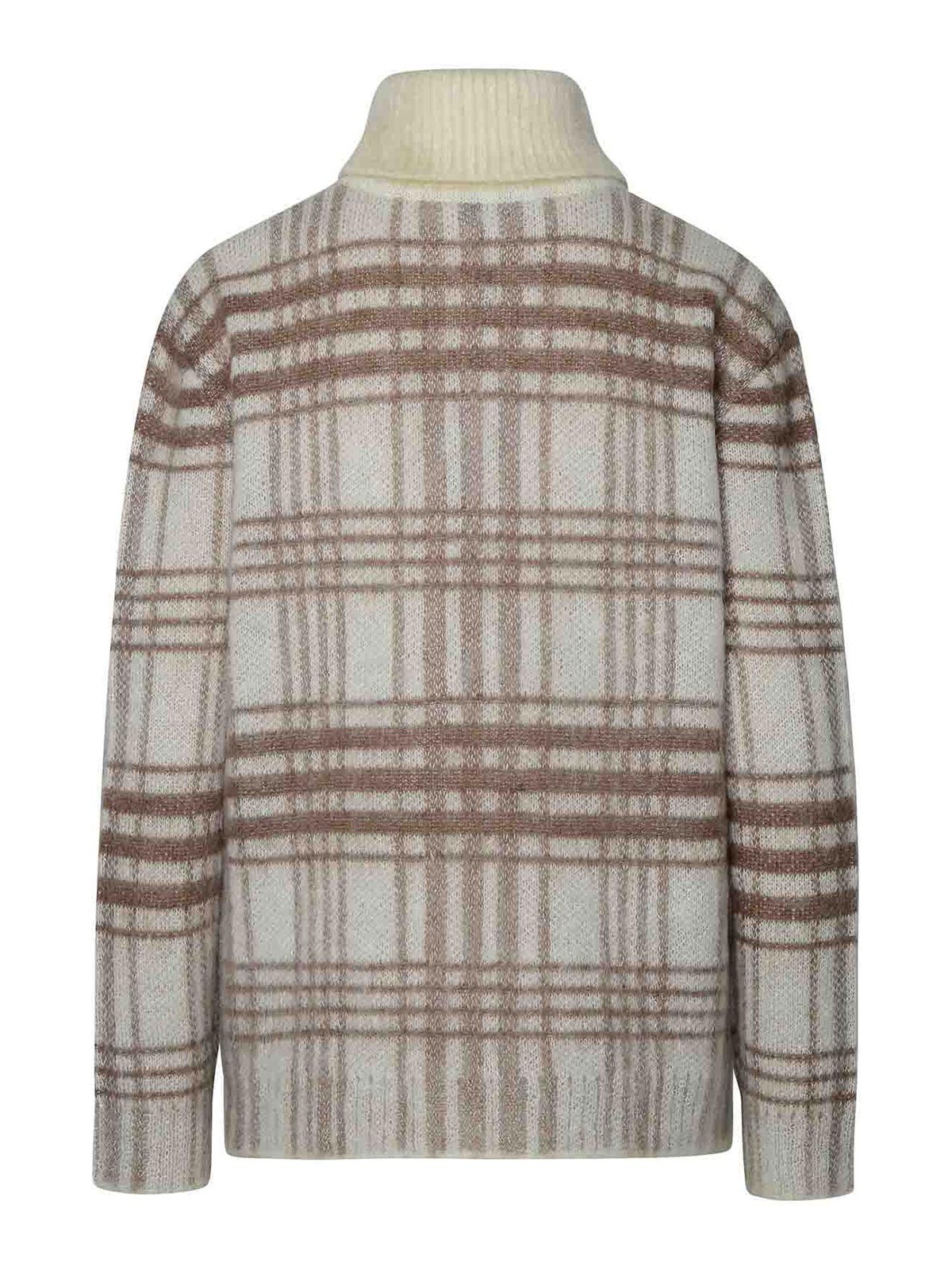 Shop Jw Anderson Beige Wool Turtleneck Sweater