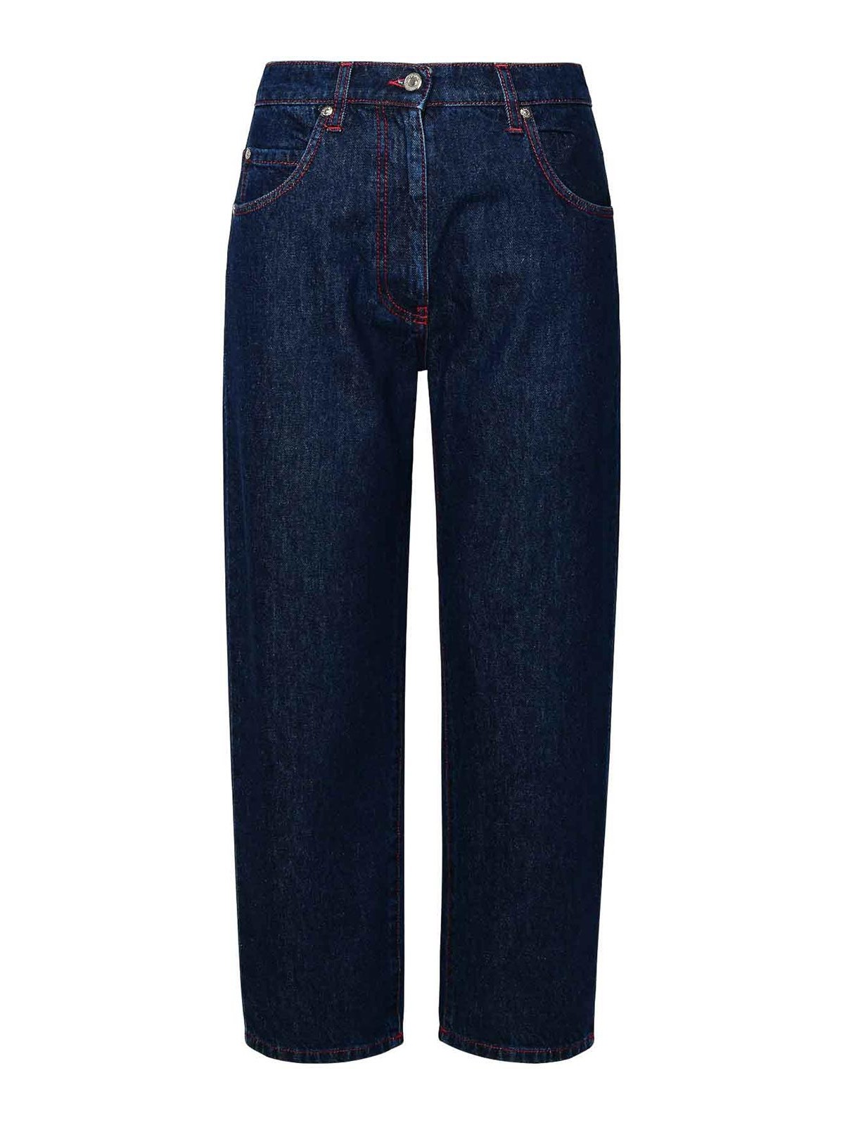 Shop Msgm Jeans In Blue