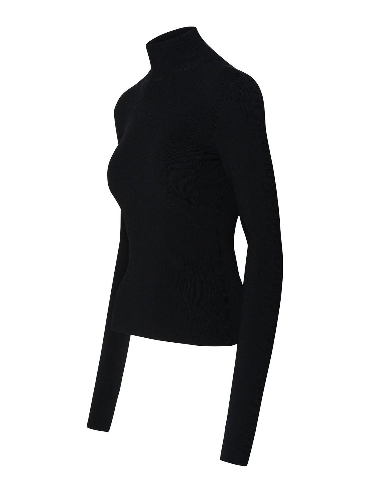 Shop Off-white Suéter Con Escote Barco - Negro In Black