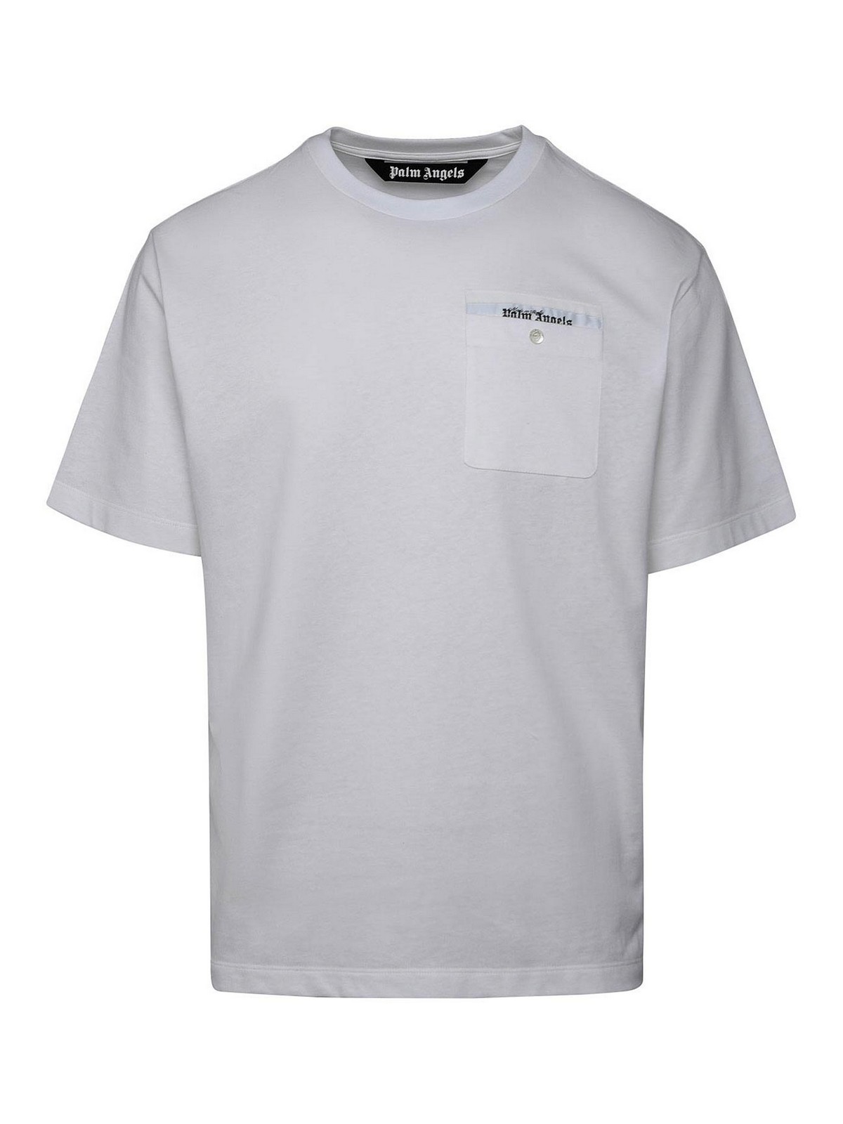 Palm Angels White Cotton T-Shirt White