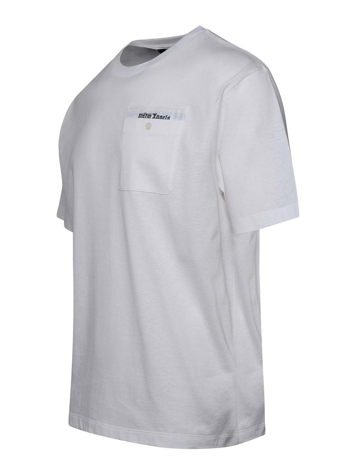 Palm Angels White Cotton T-Shirt White