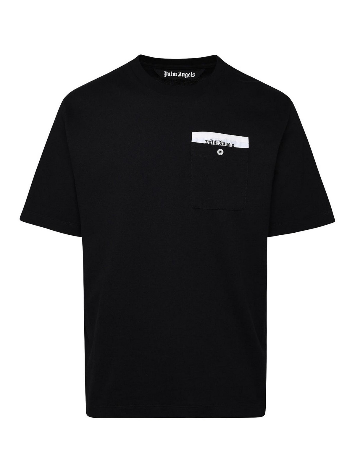 T-shirts Palm Angels - Sartorial tape t-shirt in black cotton ...