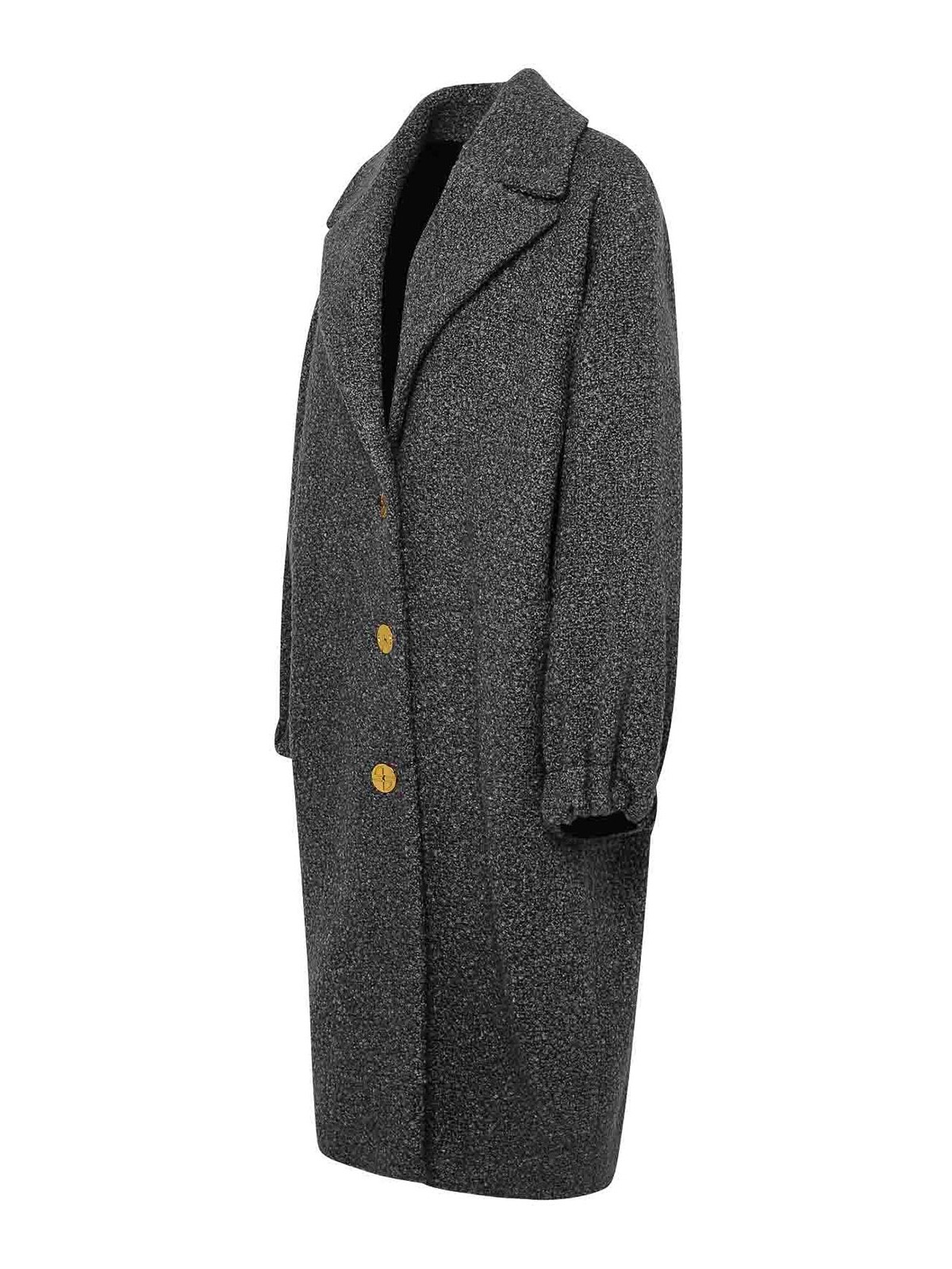 コート PATOU Woman Coat Grey CO0180154 959A Patou Coat elliptic - Grey - Women | CO0180154959A | thebs.com