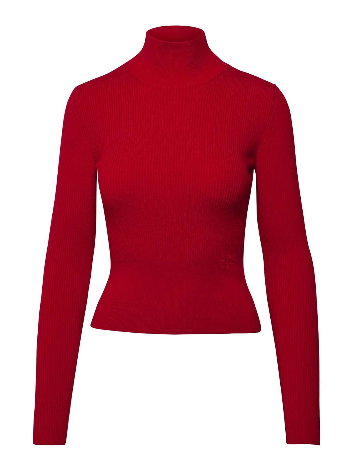 Shop Patou Ribbed Pullover In Red