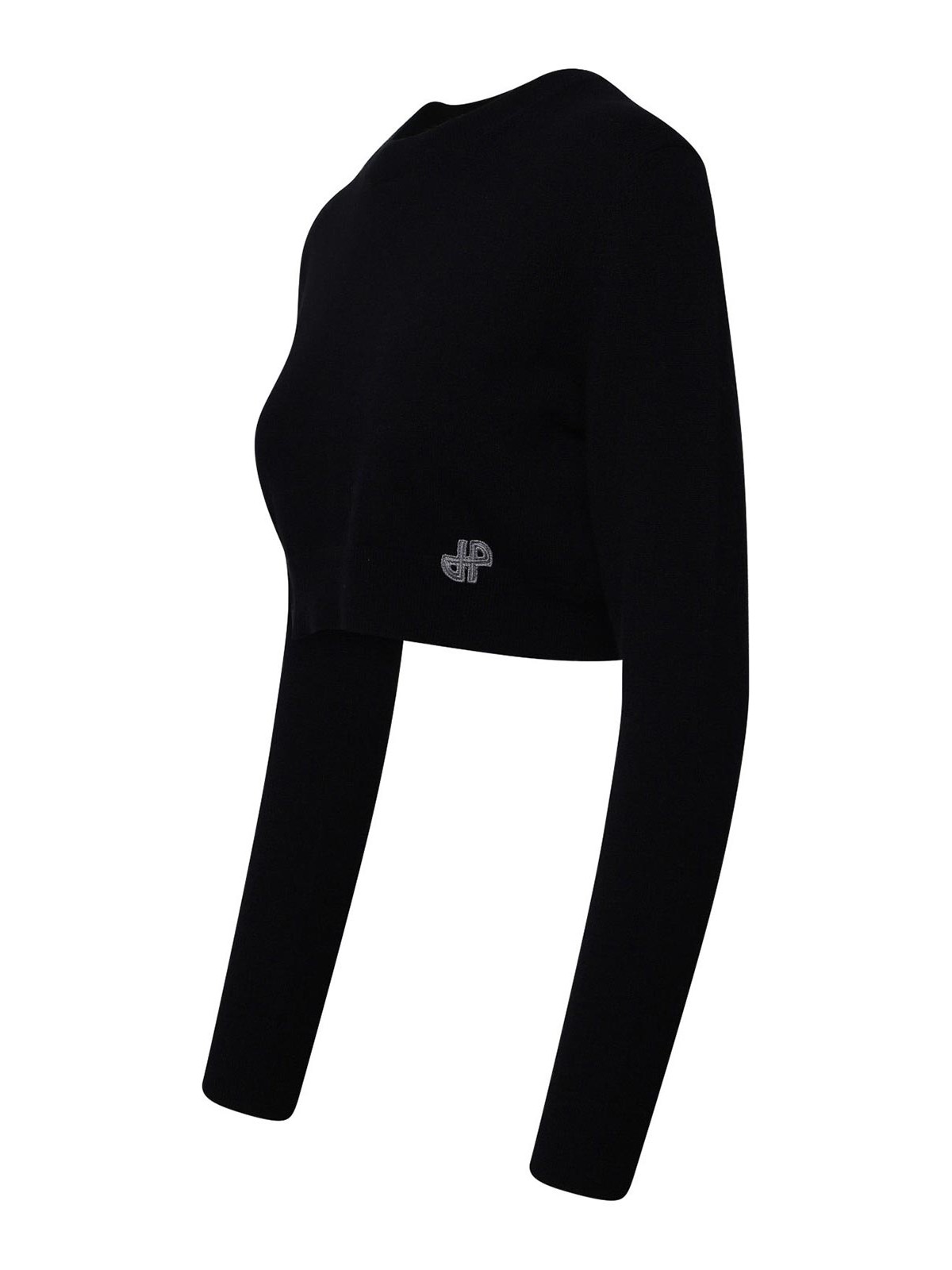 Shop Patou Suéter Con Escote Barco - Negro In Black