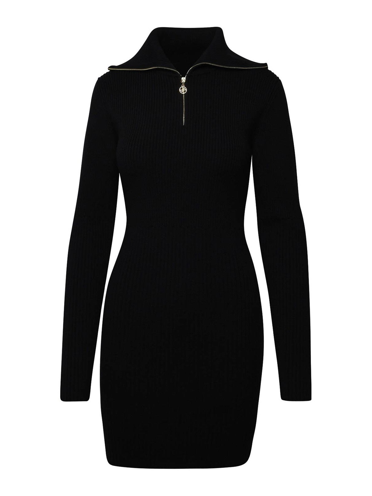 Shop Patou Wool Dress In Negro