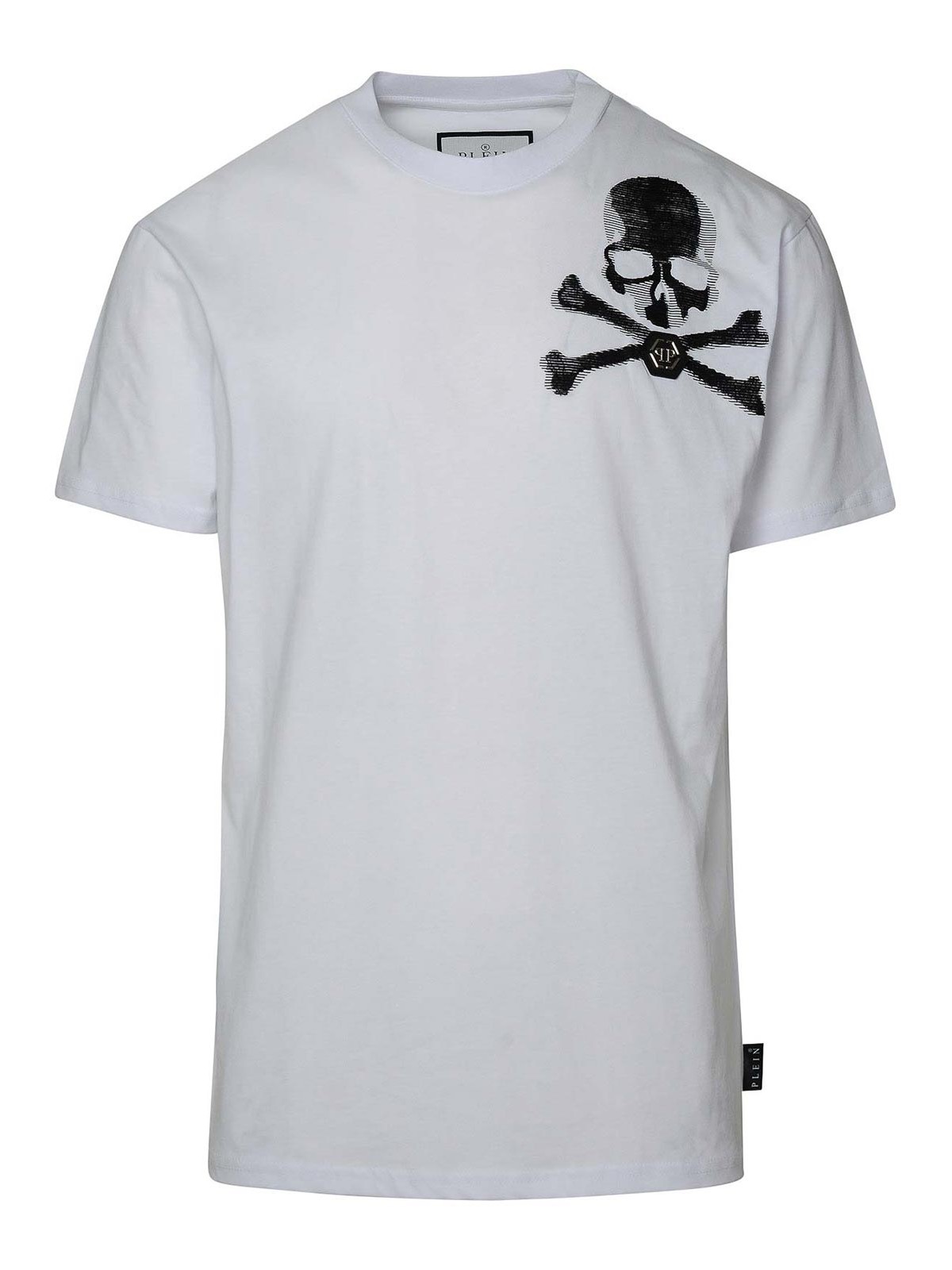 Philipp Plein Skull&bones White Cotton T-shirt