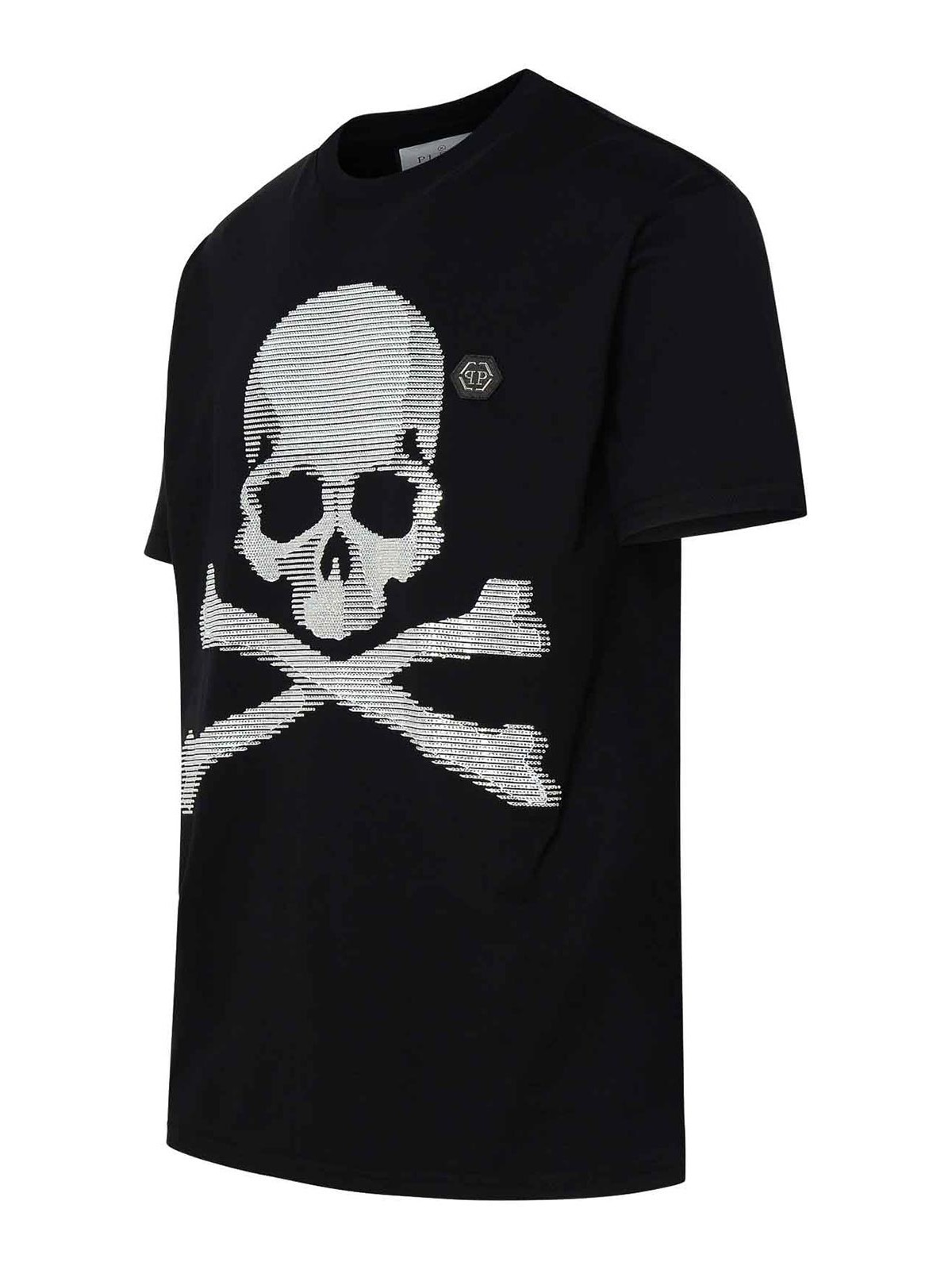 Shop Philipp Plein T-shirt Skull&bones In Black