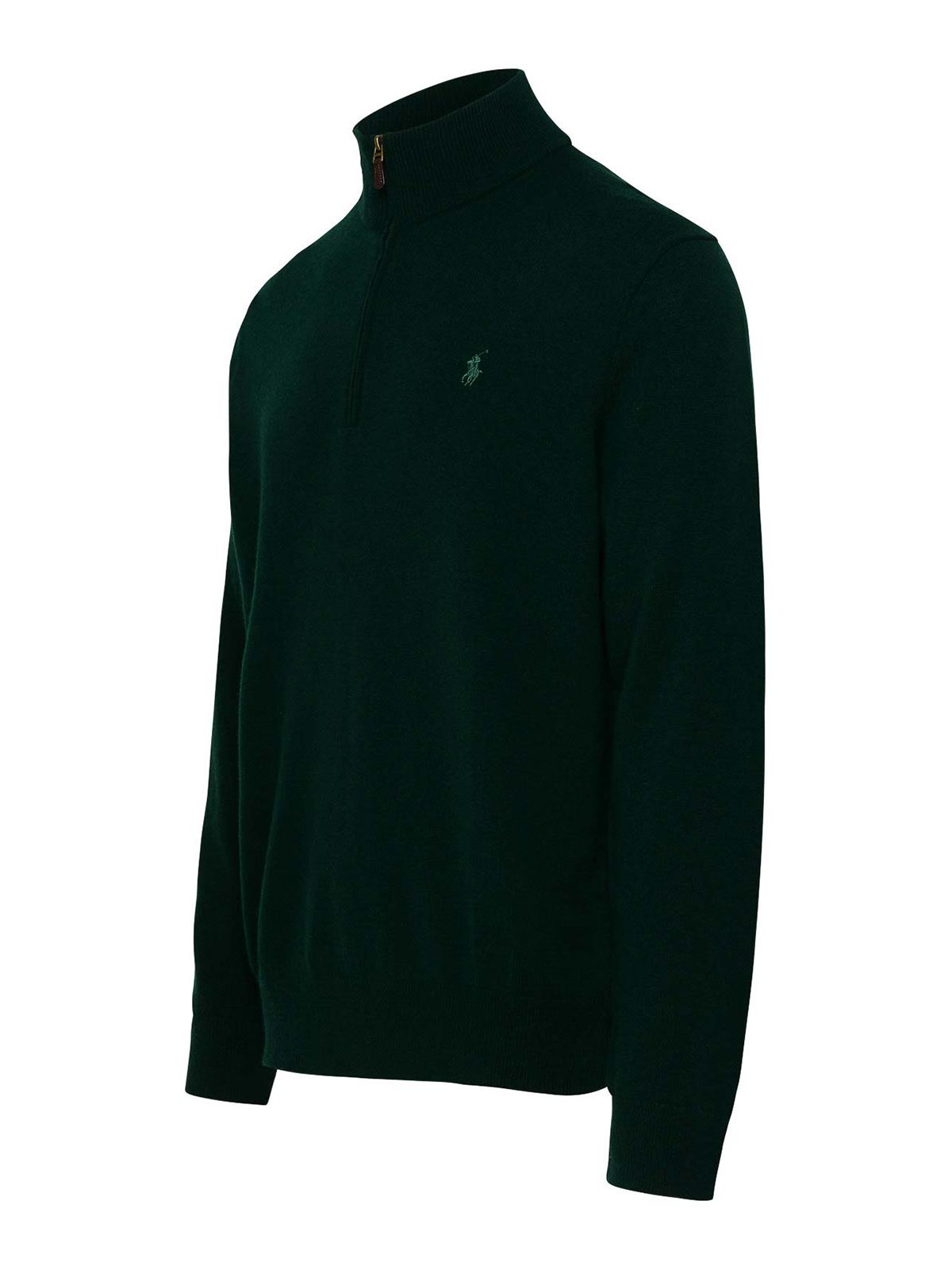 Shop Polo Ralph Lauren Wool Pullover In Green