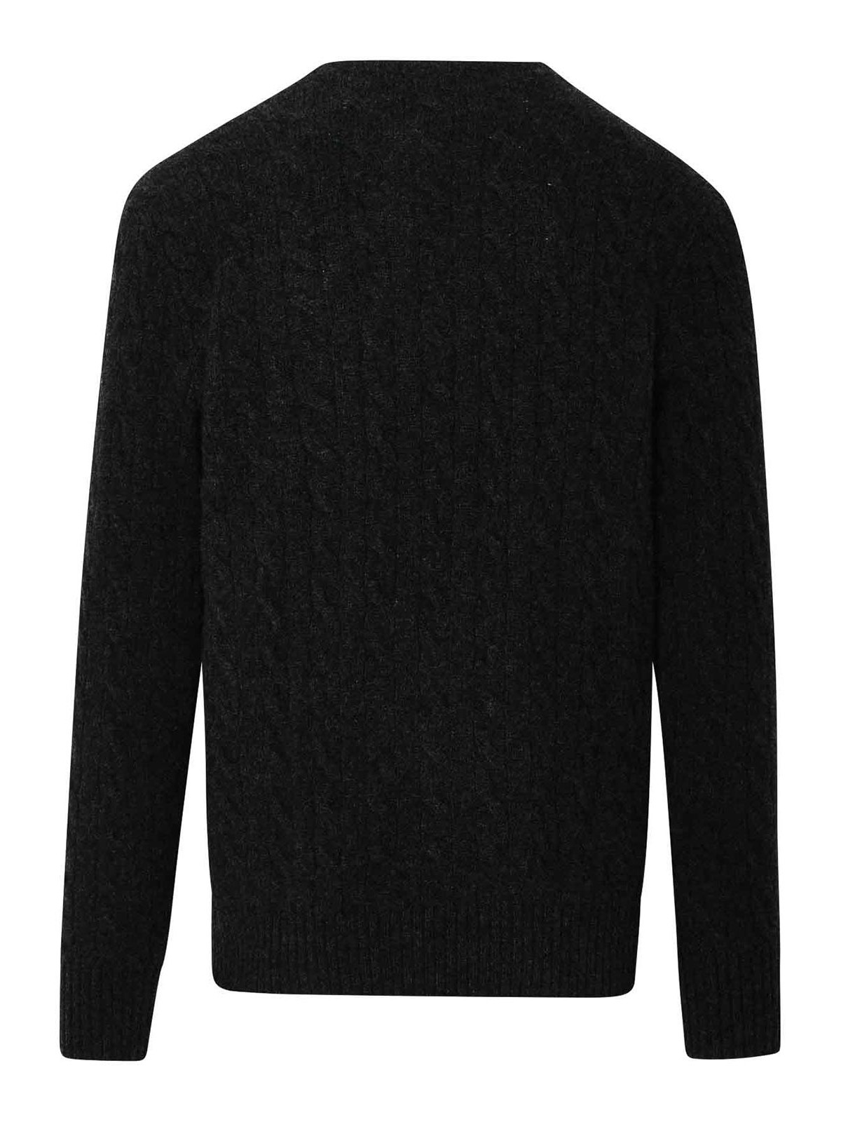 Shop Polo Ralph Lauren Cable Knit In Grey