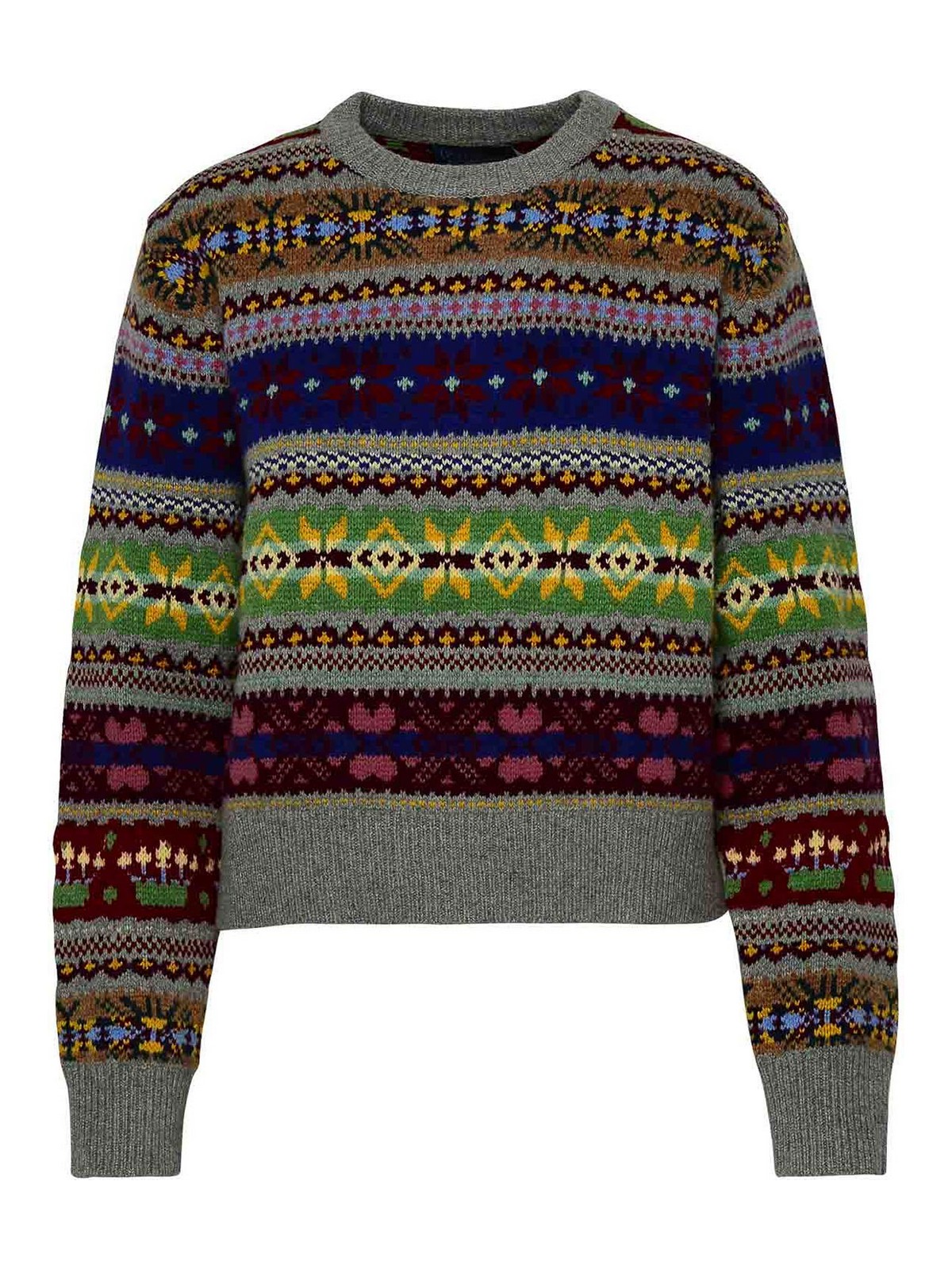 Polo Ralph Lauren Wool Pullover In Multicolour