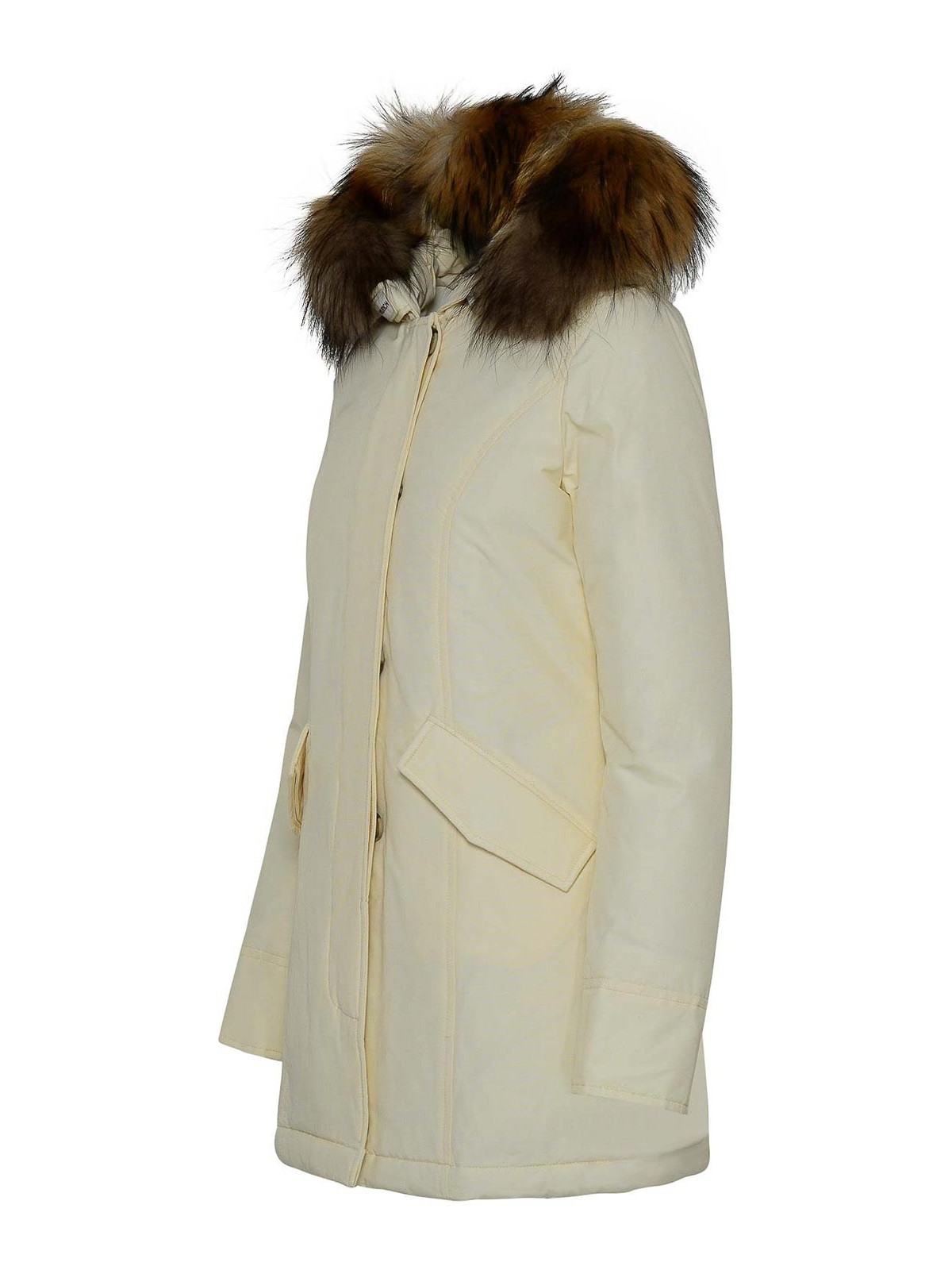 Shop Woolrich Padded Coat In White