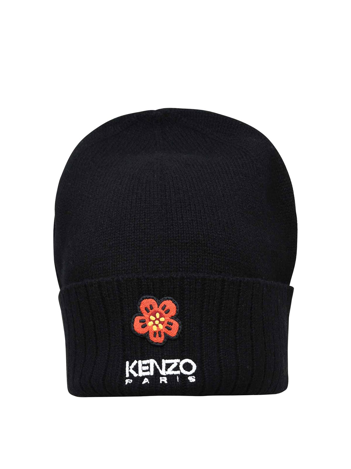 Kenzo Written Logo Cap In Black