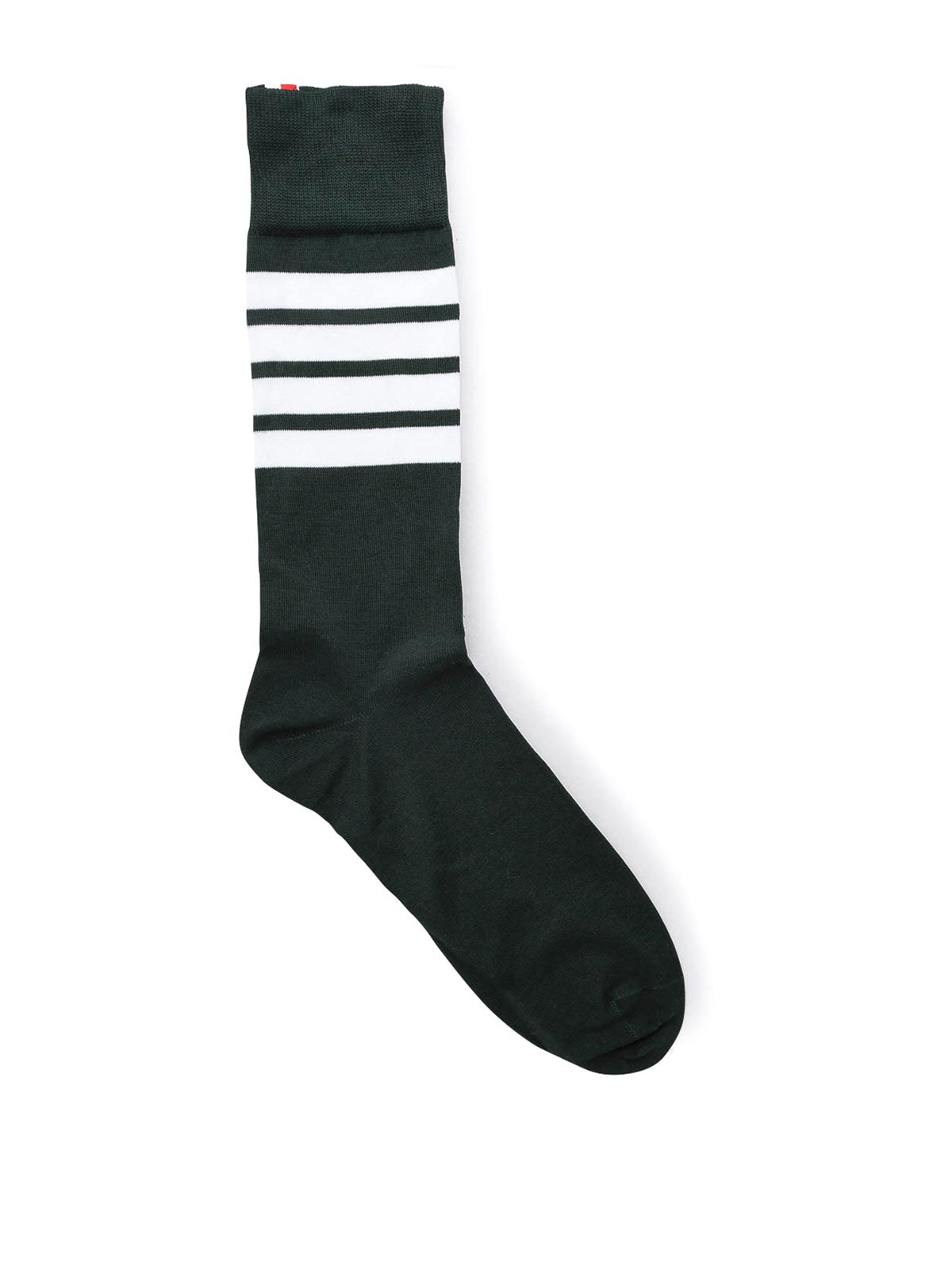 Thom Browne Green Cotton Blend Sock