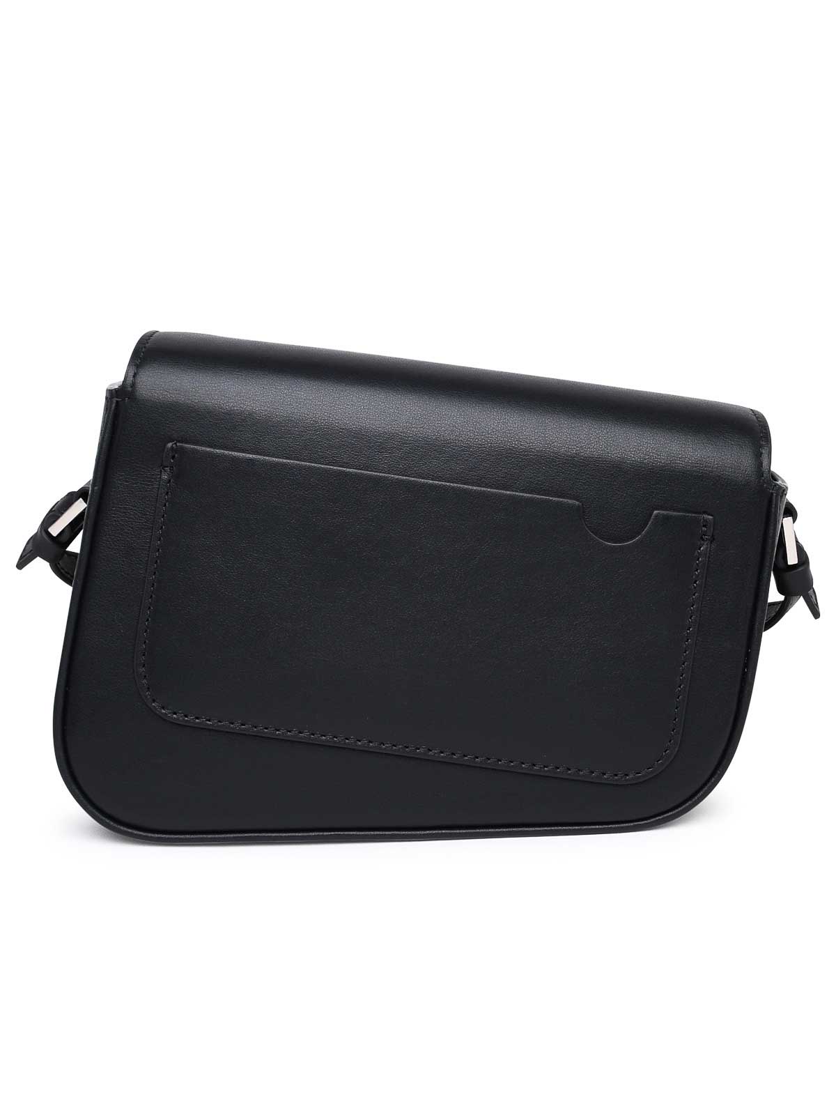 Palm Angels ボディバッグ Palm Angels Logo-Print Leather Crossbody Bag Black Men's - US