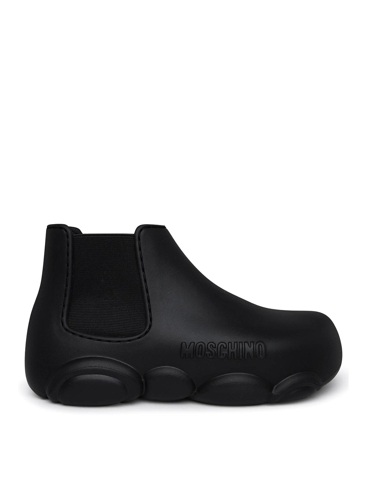 Shop Moschino Gummy30 Boots In Black
