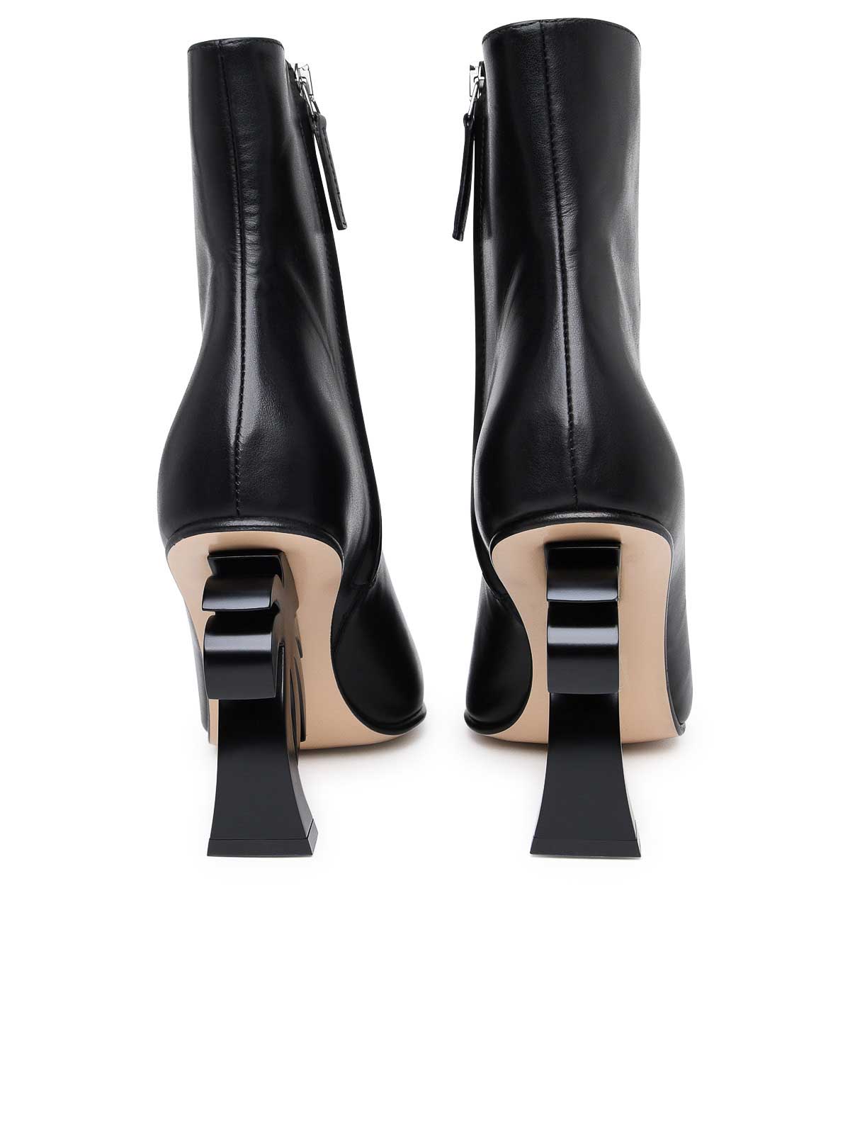 Shop Palm Angels Leather Boots Palm In Negro