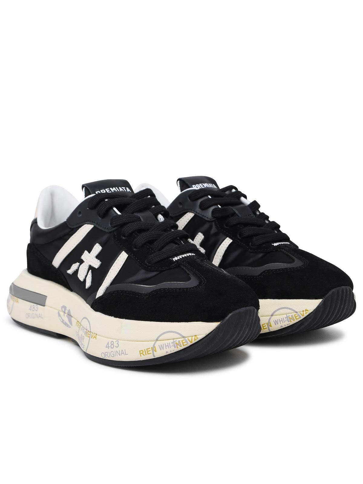 Shop Premiata Sneaker Cassie In Black