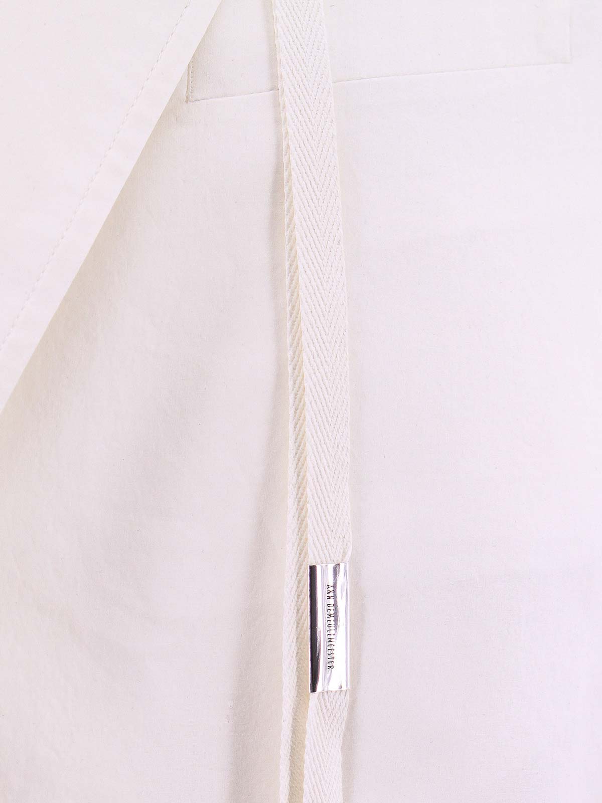 Shop Ann Demeulemeester Crop Fit Blazer In White