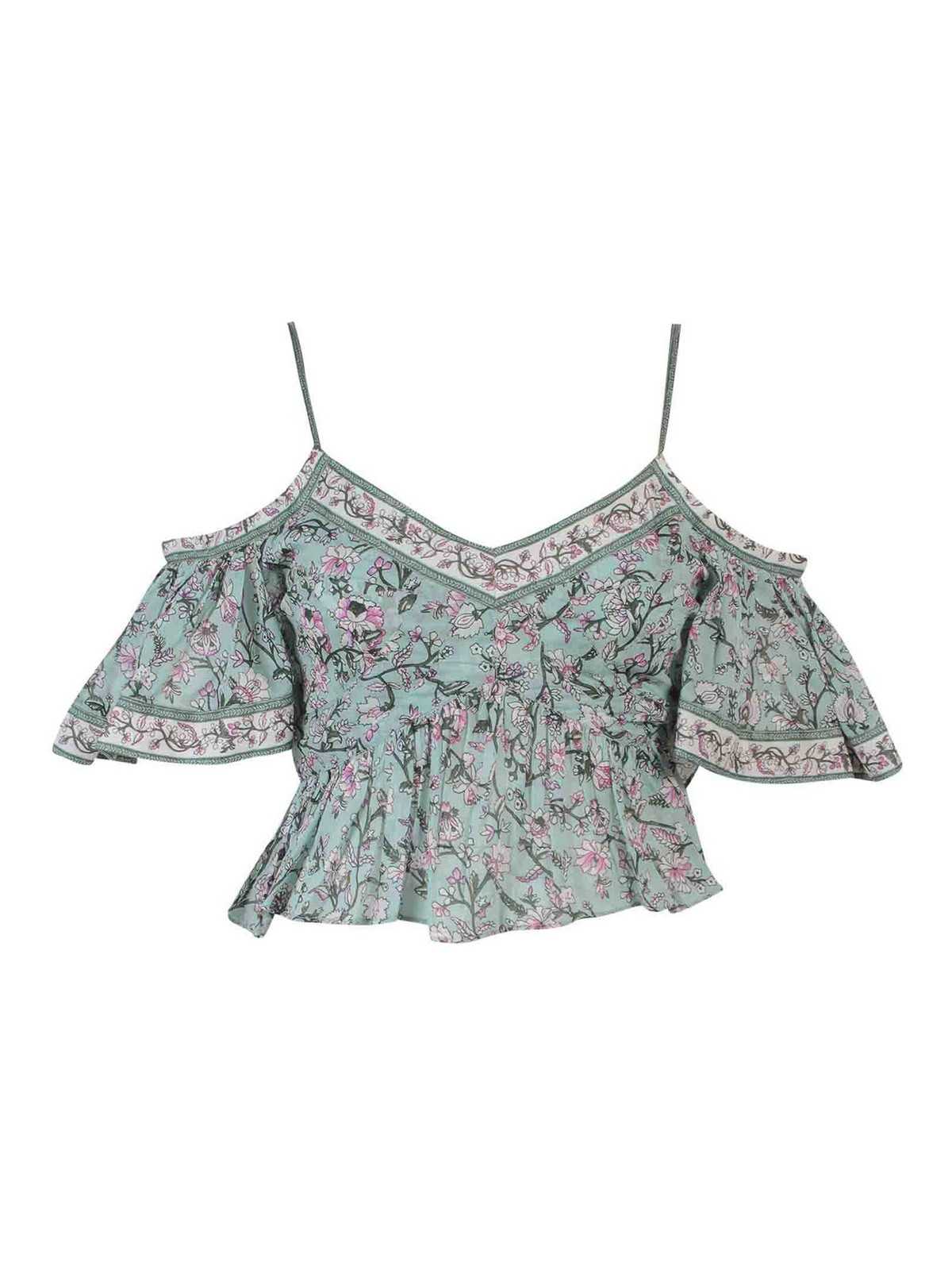 Isabel Marant Crop Fit Top In Multicolour