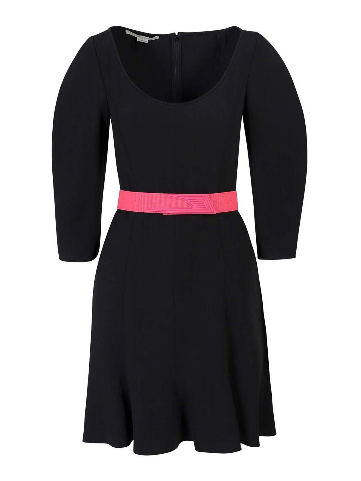 Stella Mccartney Dress With Zip On The Back In Negro