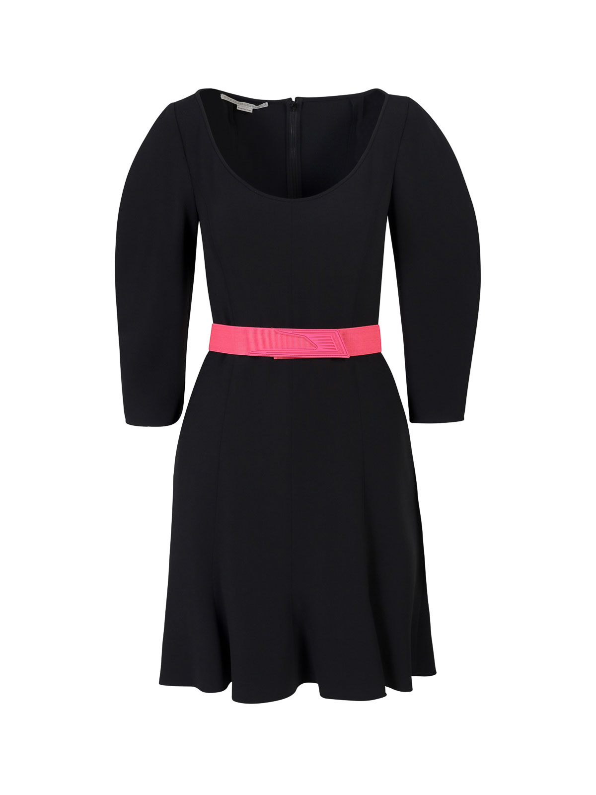 Shop Stella Mccartney Dress With Zip On The Back In Negro