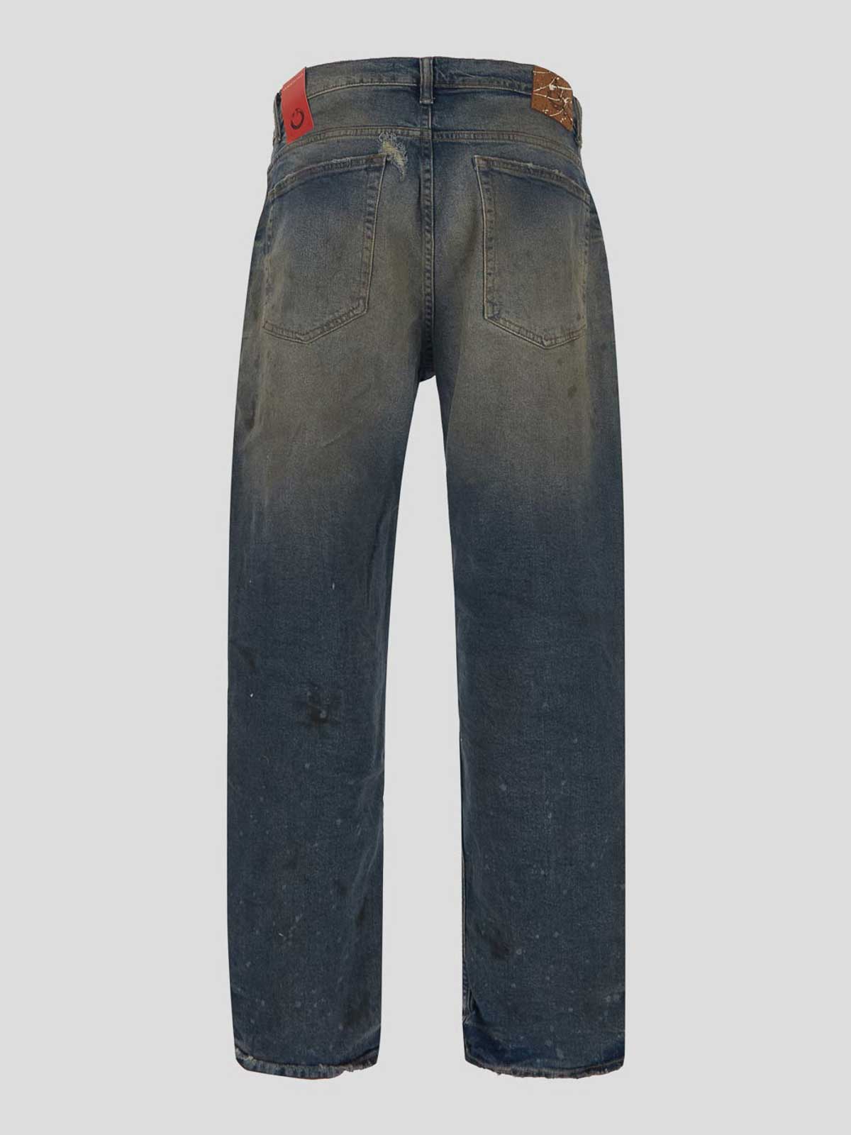 Shop Artmeetschaos Boootcut Jeans In Blue