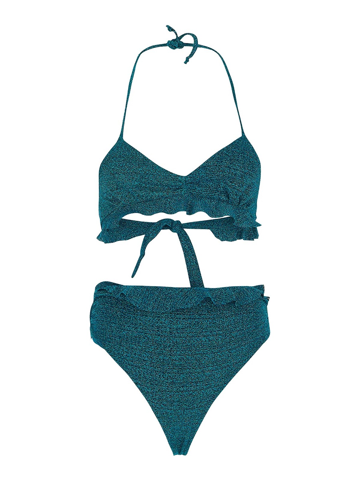 Shop House Of Amen Swimsuit In Turquoise In Light Blue