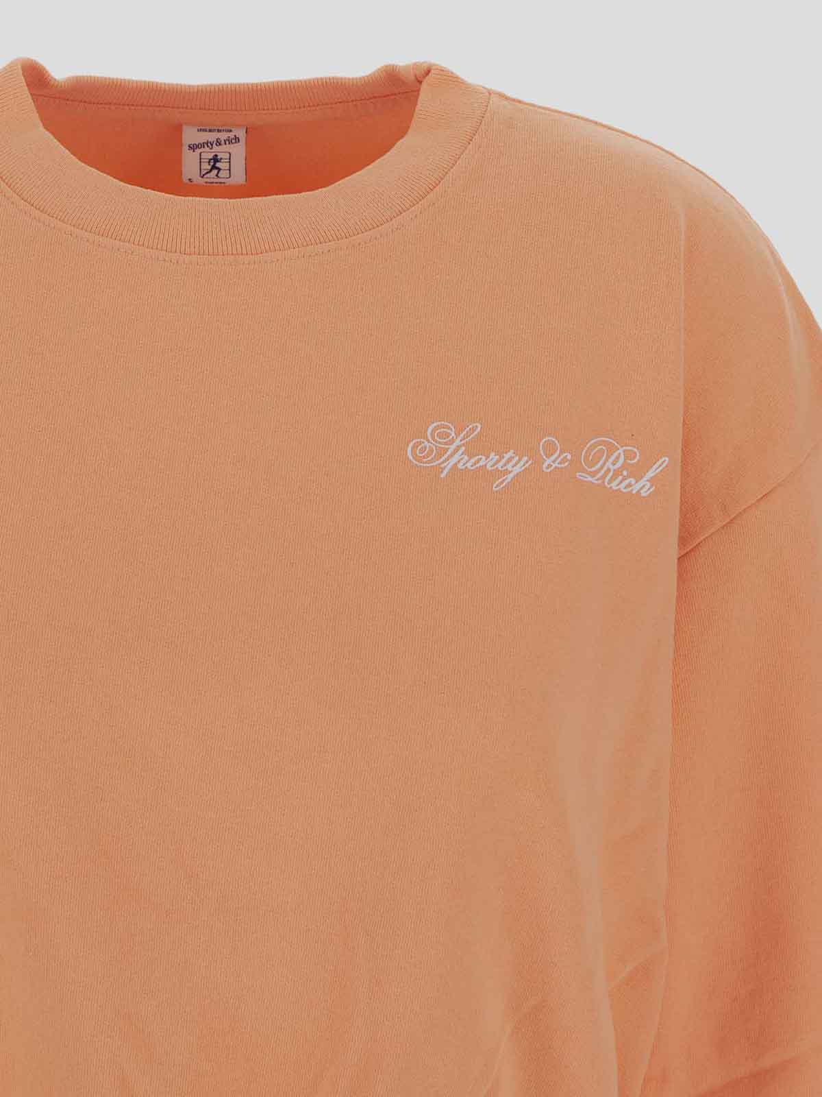 Shop Sporty And Rich Sweatshirt In Orange