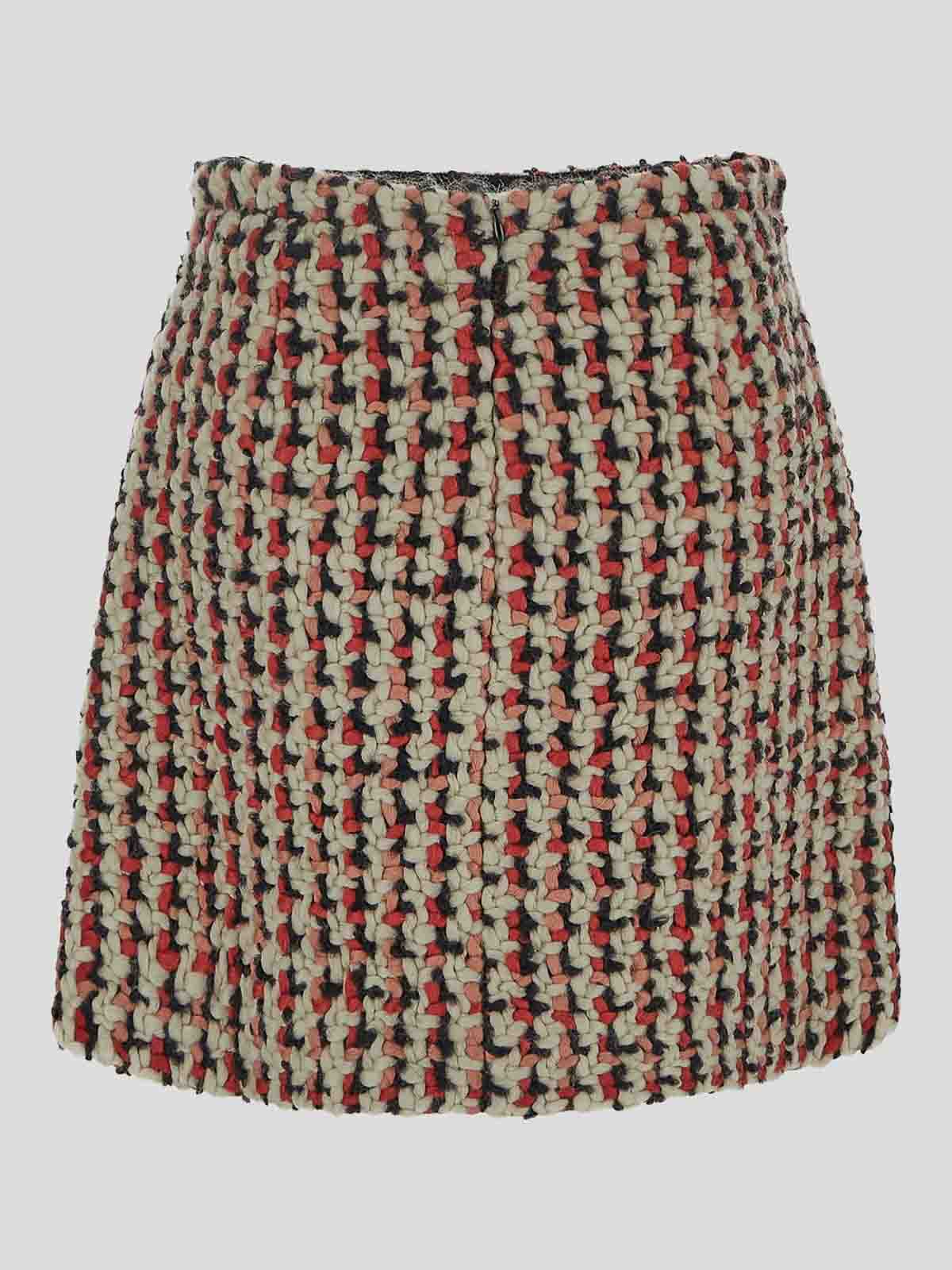 Shop Etro Skirt Red