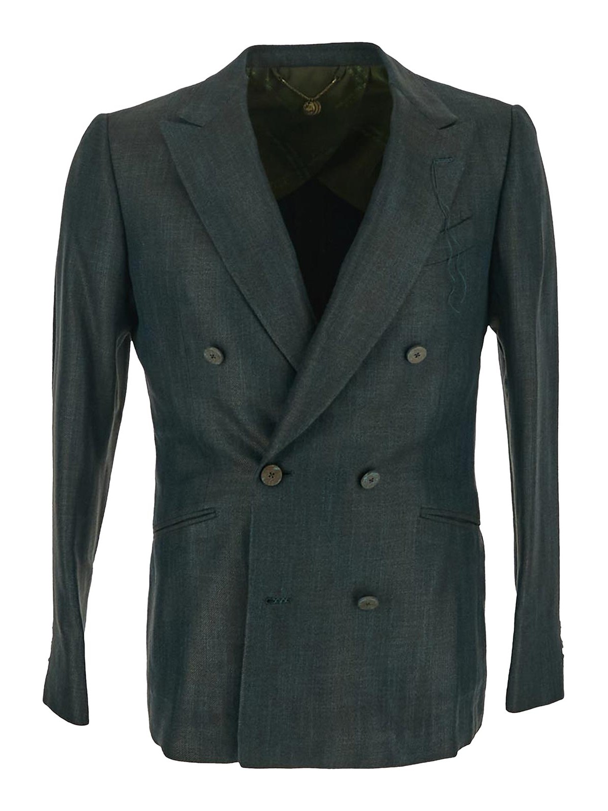 Maurizio Miri Double-breasted Jacket In Green
