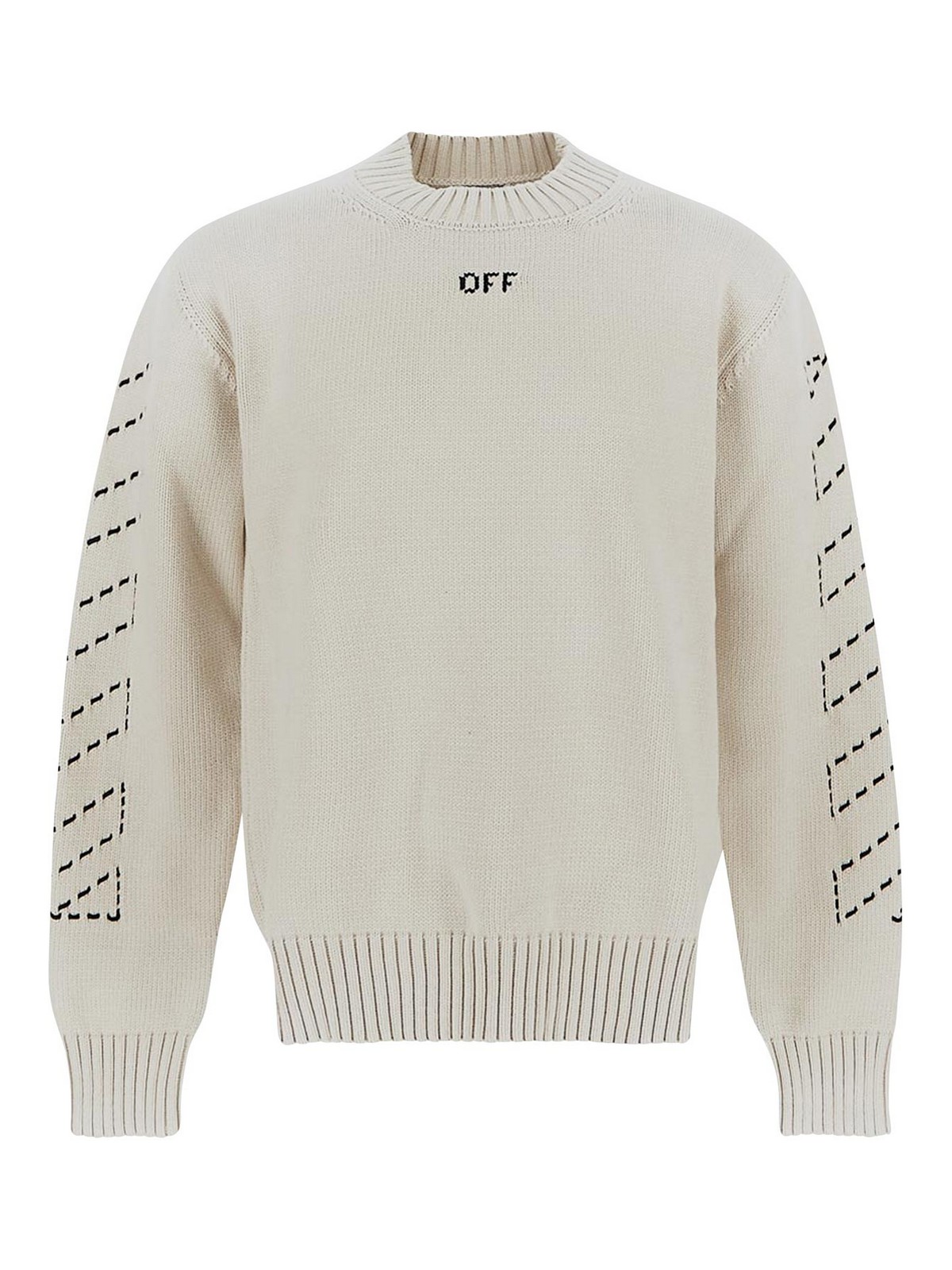 Shop Off-white Sweater In Beige