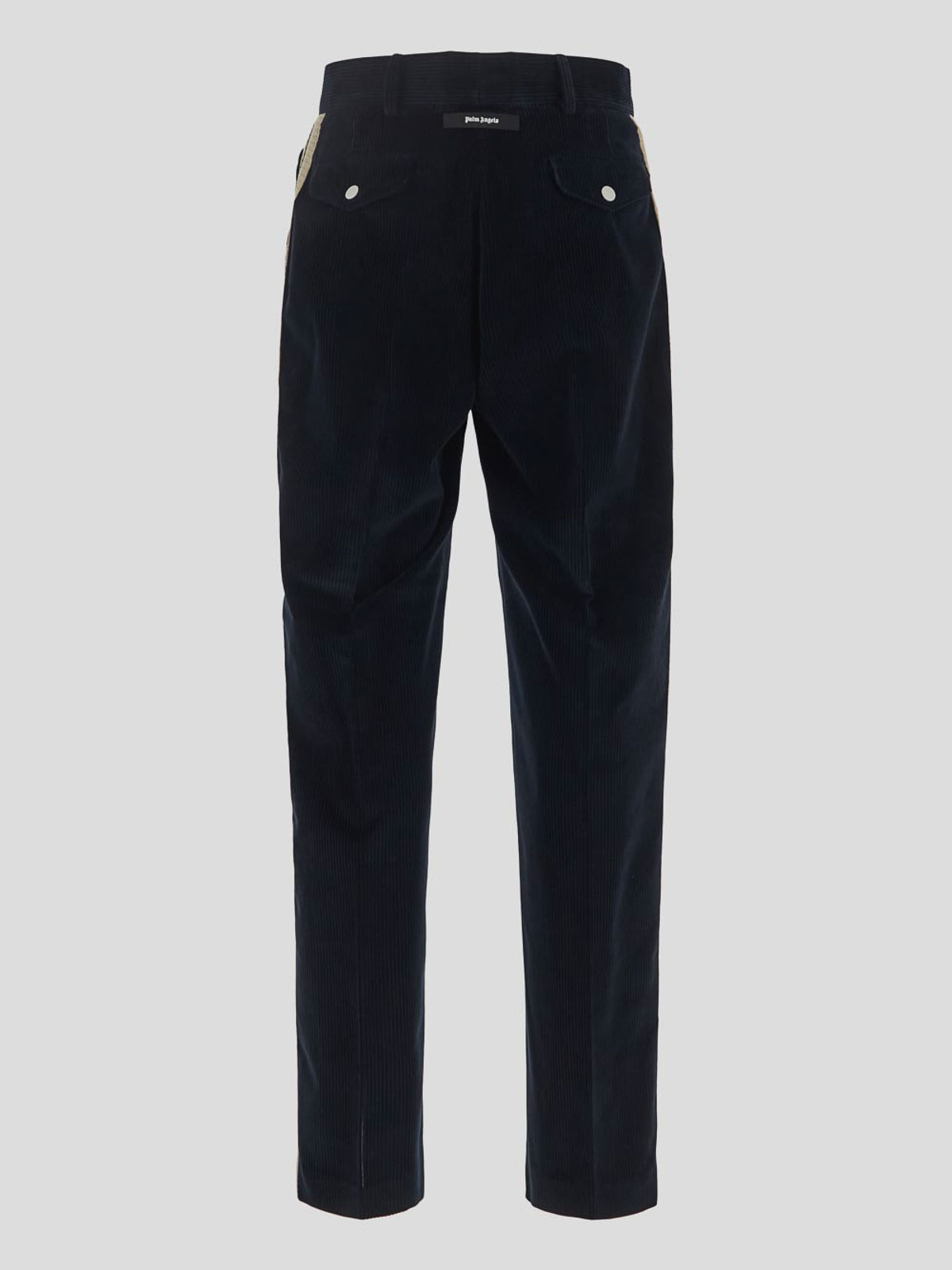 Shop Palm Angels Trousers In Dark Blue