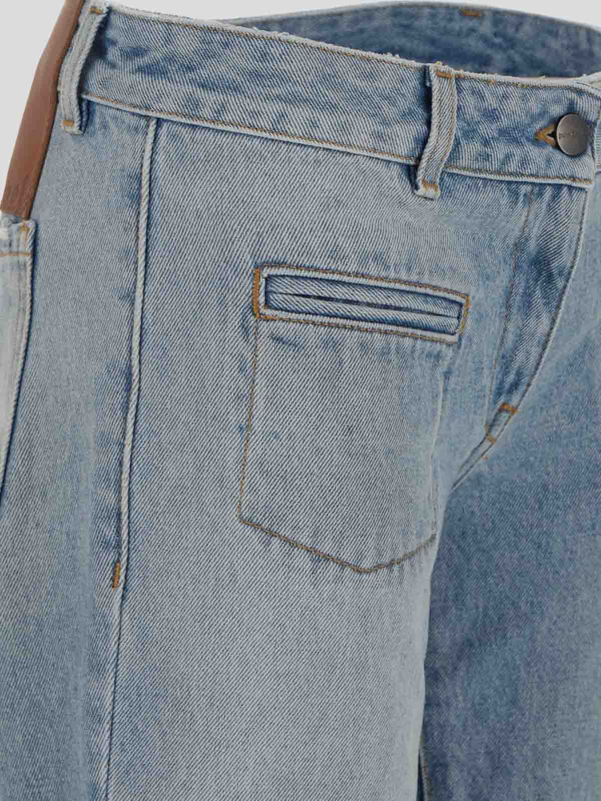 Shop Palm Angels Boootcut Jeans In Blue