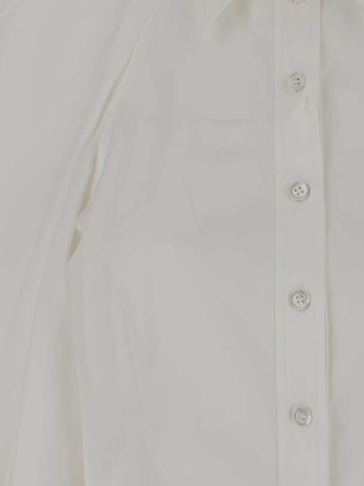 Shop Alexander Mcqueen Shirts In Blanco
