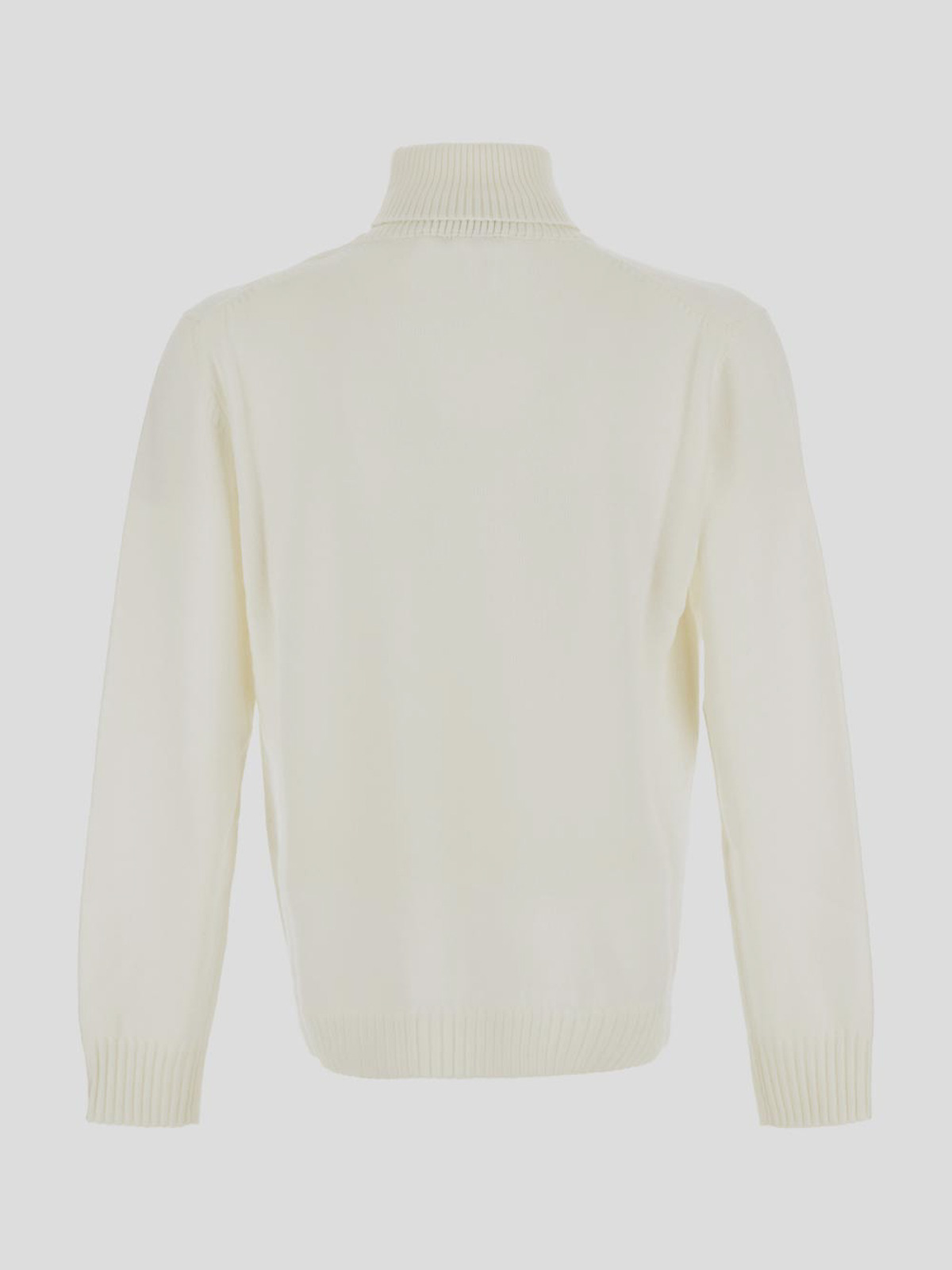 Shop Ballantyne Hight Necked Wool Pullover In White