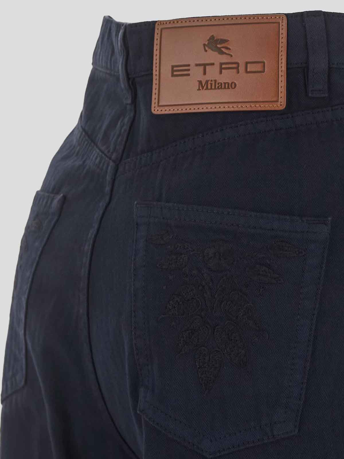 Shop Etro Boootcut Jeans In Blue
