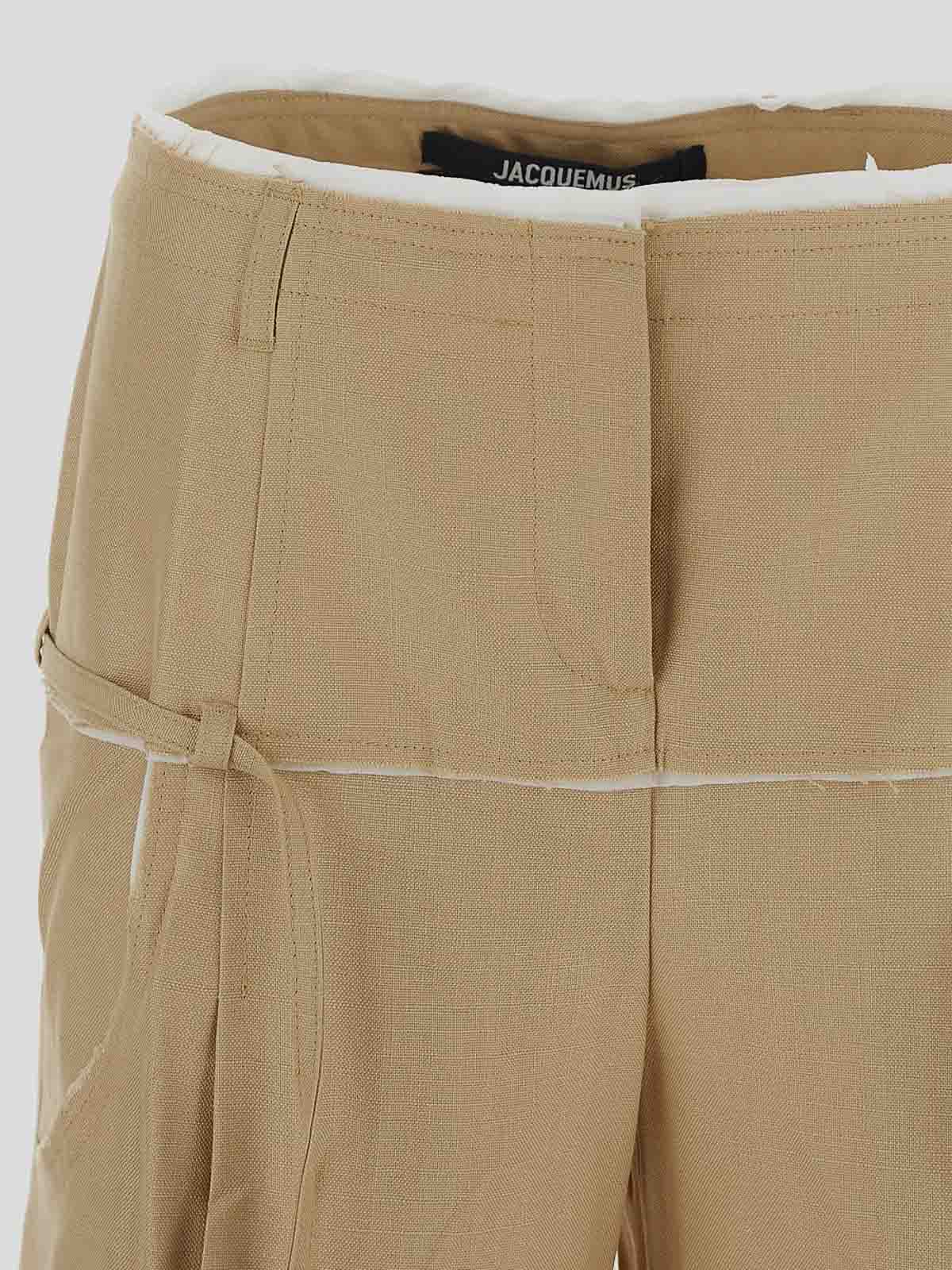 Jacquemus Jacquemus trousers beige - Beige | 233PA0531359150