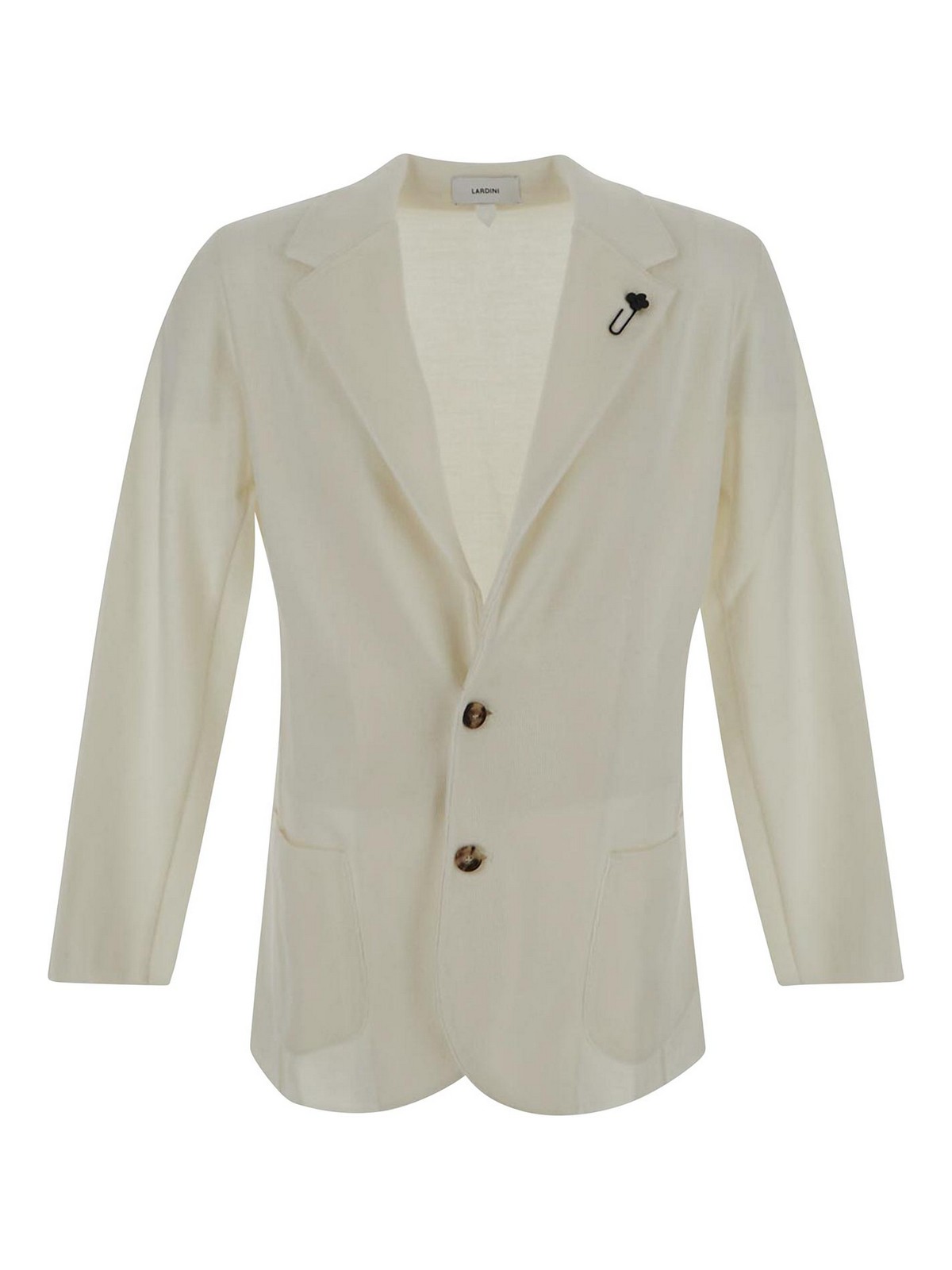 Lardini Double-breasted Jacket In White
