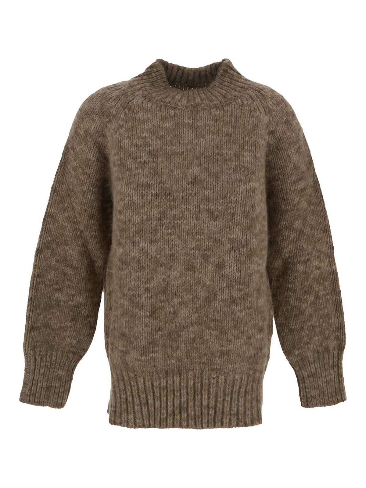 Maison Margiela Wool Pullover In Brown