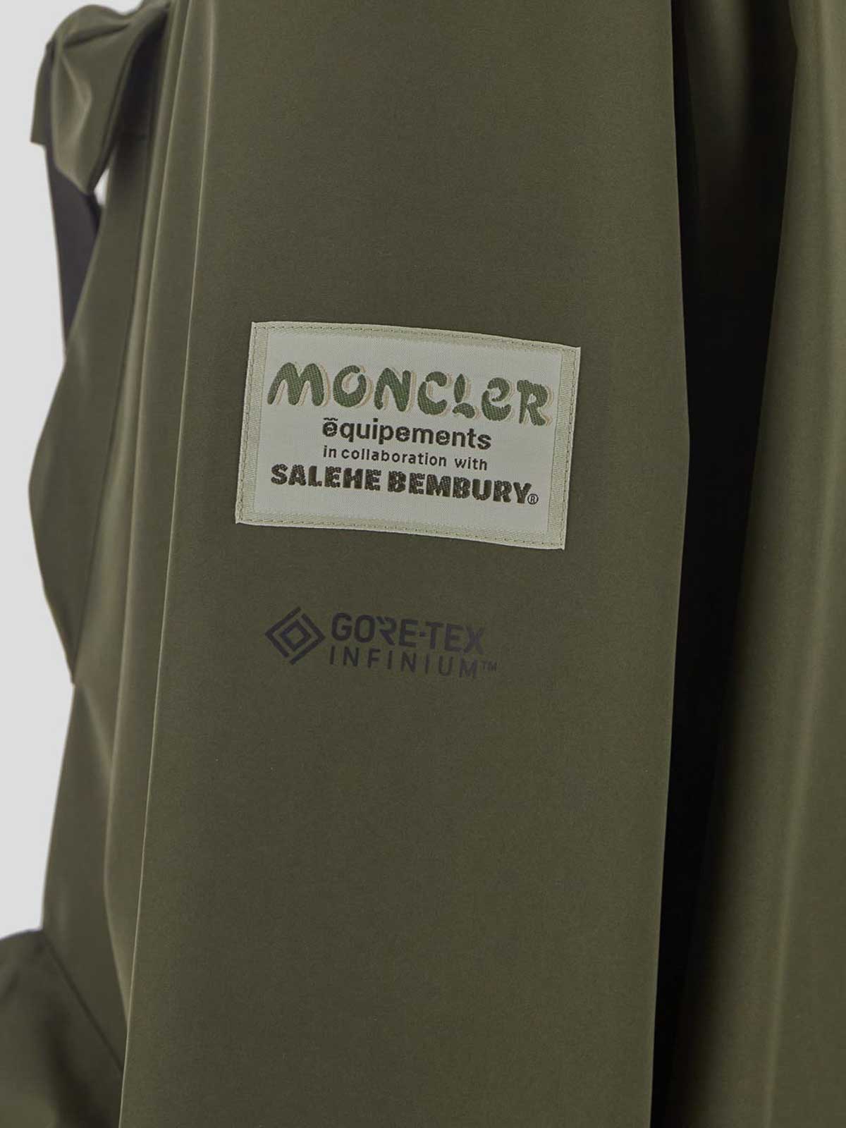 Shop Moncler X Salehe Bembury Coat In Dark Green
