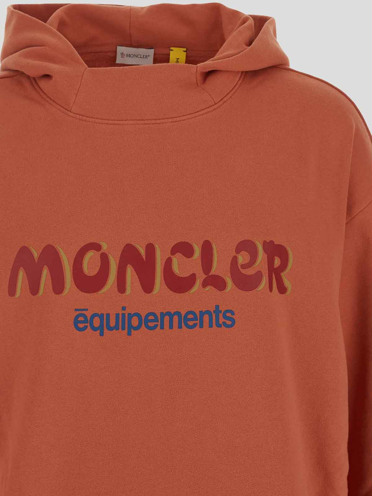 Shop Moncler Sweatshirt In Orange