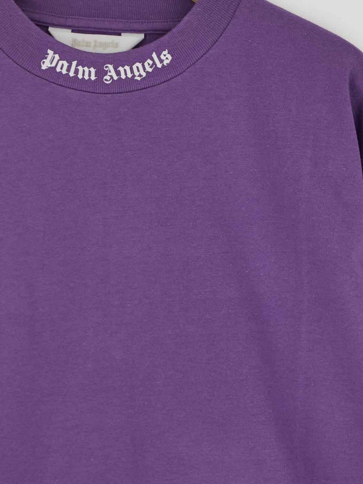 Palm Angels Tシャツ - 紫 - パープル|PBAA002C99JER0013701